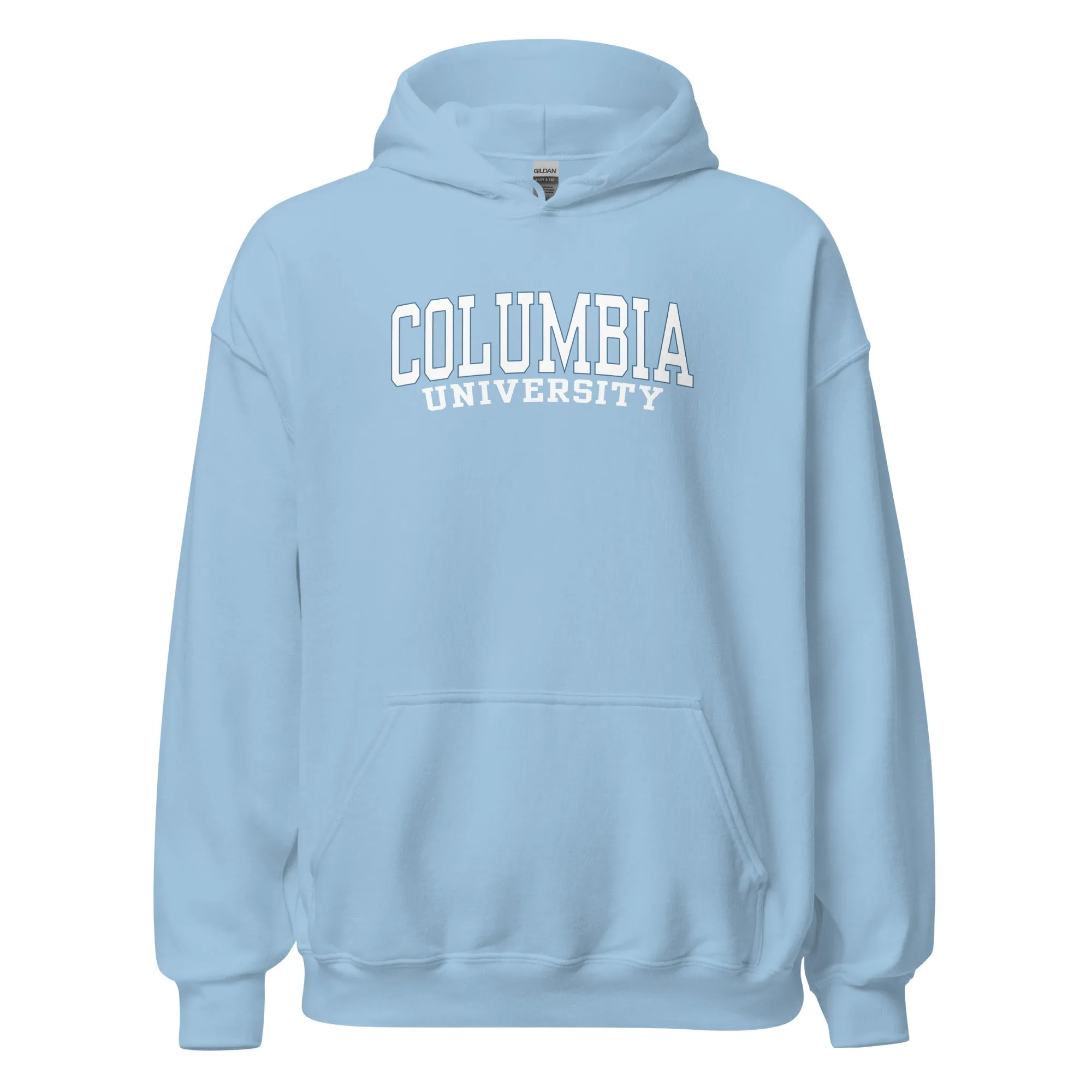 Columbia University Classic Hood Sweatshirt (Light Blue) sold by Ivy Sport