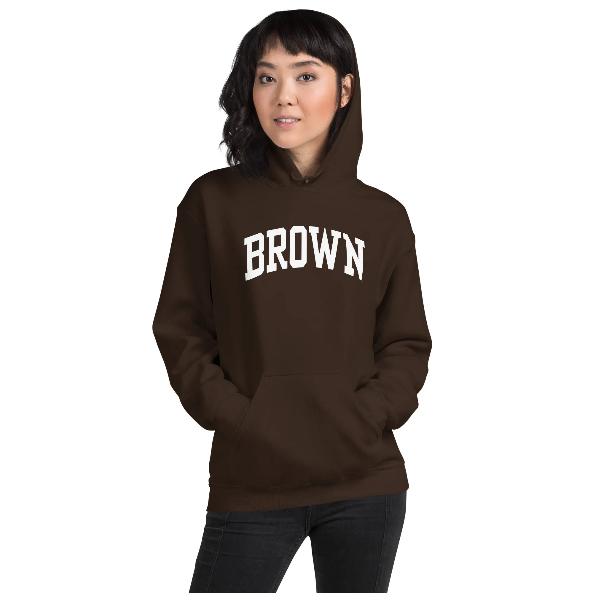 Brown University Essential Hooded Sweatshirt (Brown) sold by Ivy Sport product image thumbnail 3