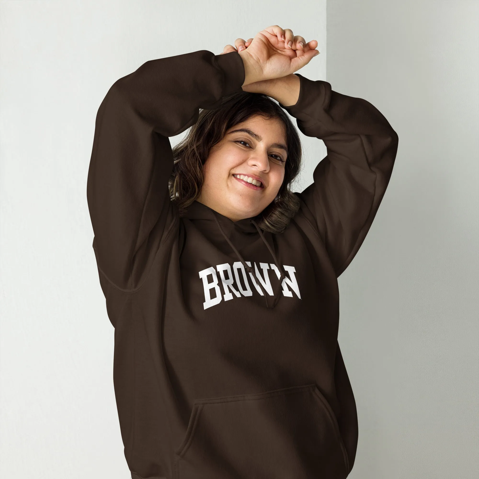 Brown University Essential Hooded Sweatshirt (Brown) sold by Ivy Sport product image thumbnail 4