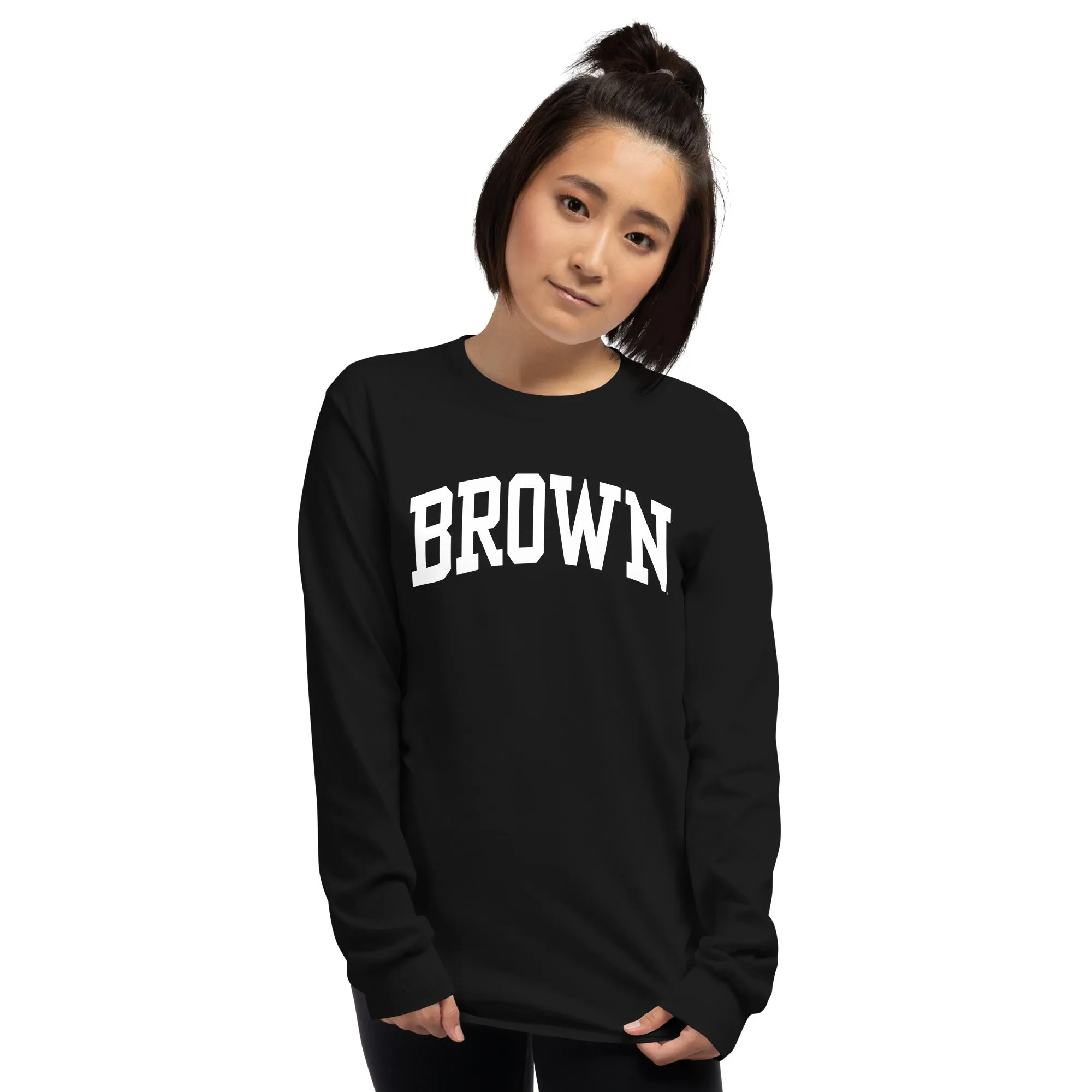 Brown - Classic - L/S T-Shirt (Black) sold by Ivy Sport product image thumbnail 2