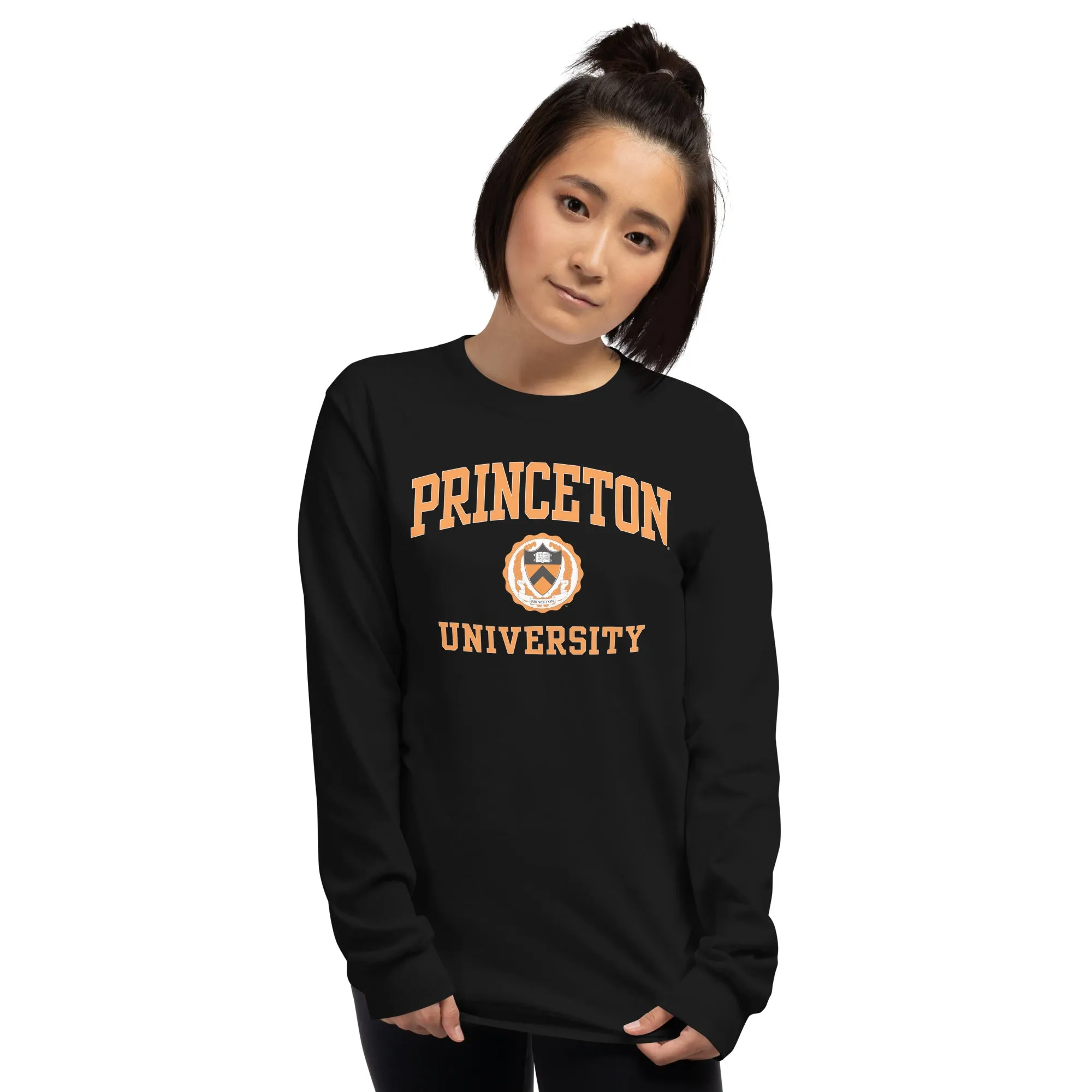 Princeton Crest Long Sleeve T-Shirt (Black) sold by Ivy Sport product image thumbnail 2