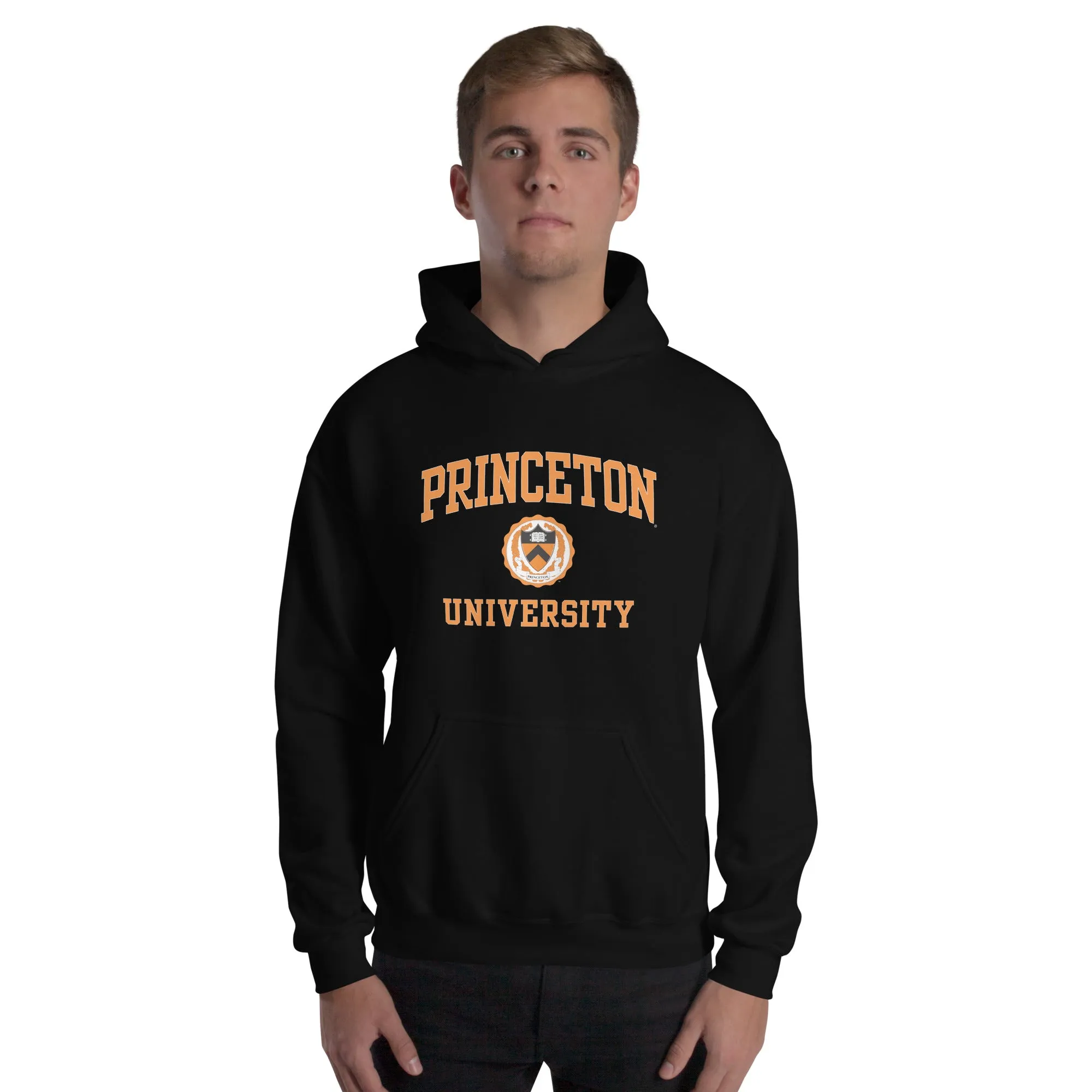 Princeton Crest Hooded Sweatshirt (Black) sold by Ivy Sport product image thumbnail 4