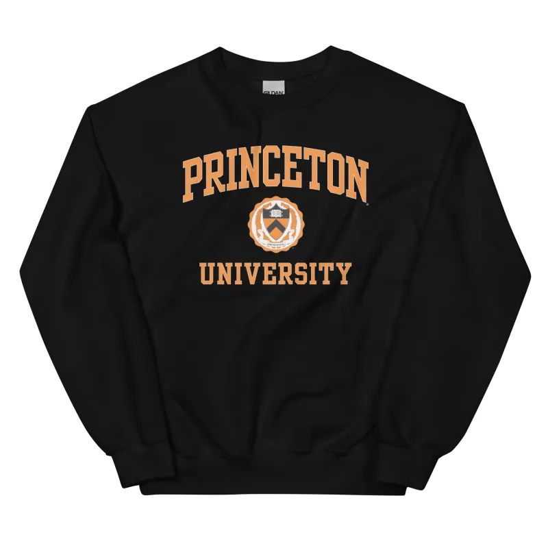 Princeton Crest Sweatshirt (Black) sold by Ivy Sport