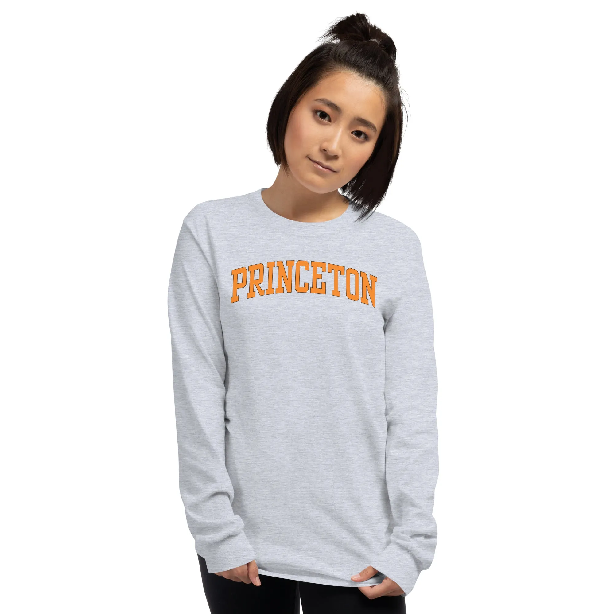 Princeton Classic Long Sleeve T-Shirt (Charcoal Grey) sold by Ivy Sport product image thumbnail 2