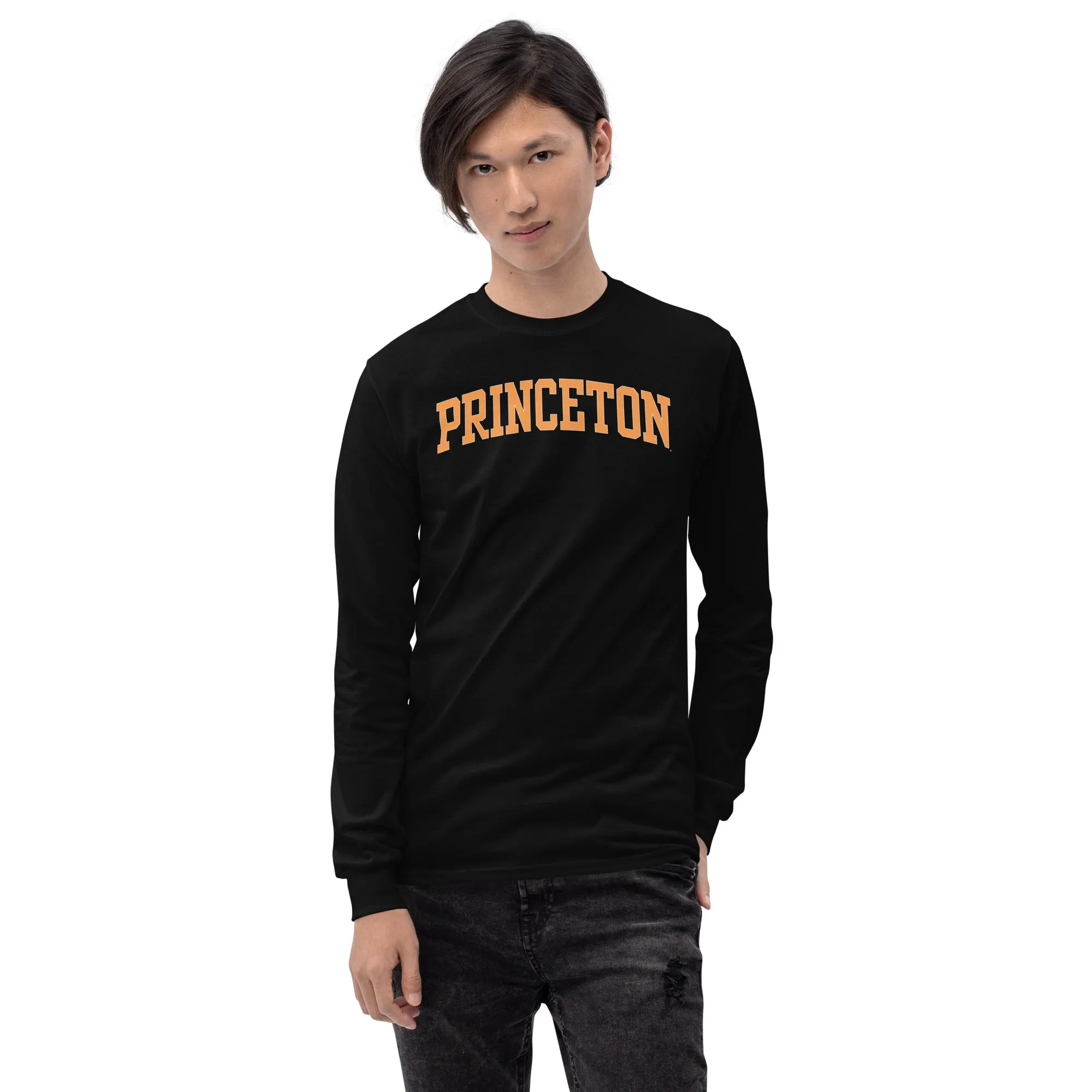 Princeton Classic L/S T-Shirt (Black) sold by Ivy Sport