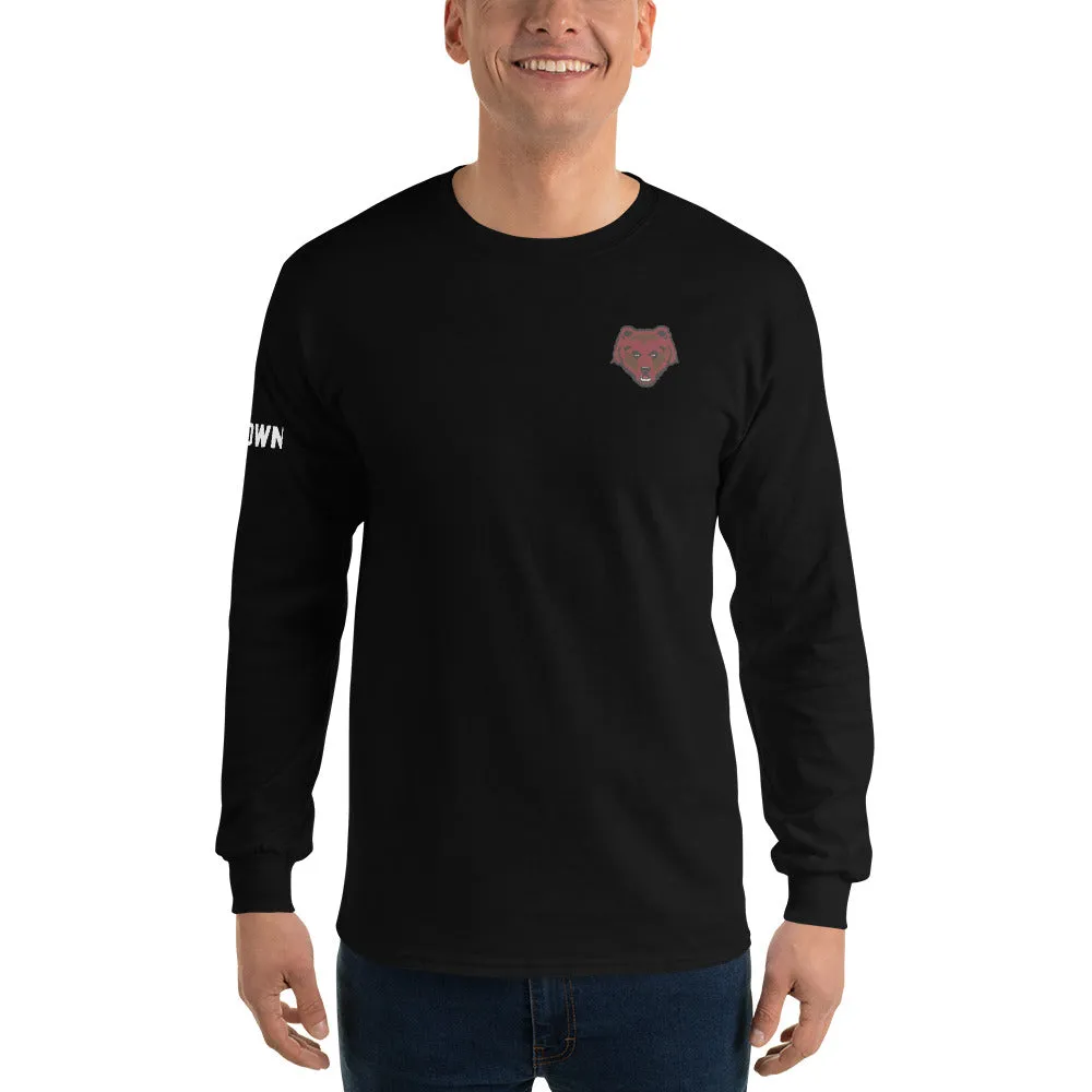 Brown Mascot Long Sleeve T-Shirt (Black) sold by Ivy Sport product image thumbnail 5