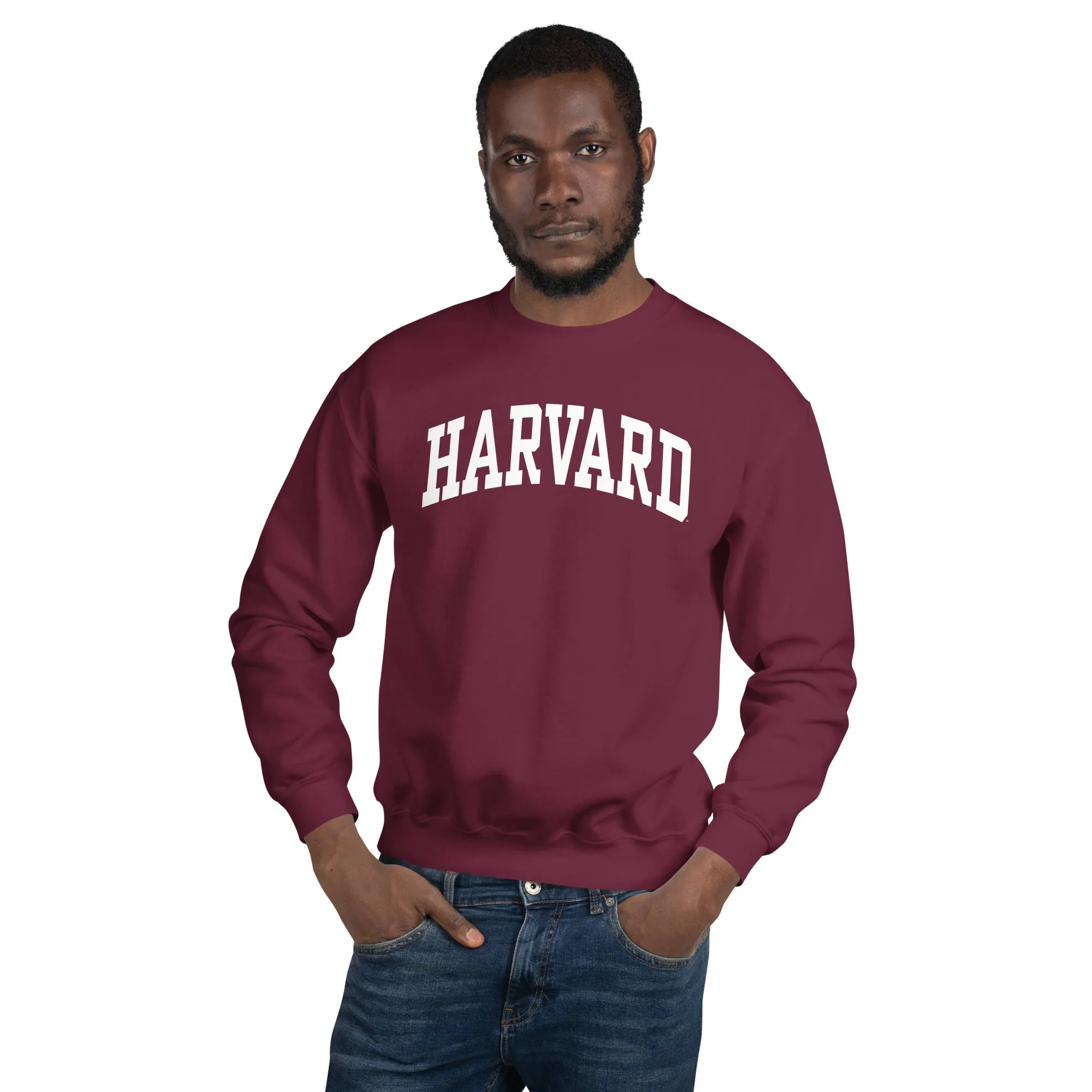 Harvard University Classic Crew Sweatshirt (Crimson) sold by Ivy Sport product image thumbnail 2