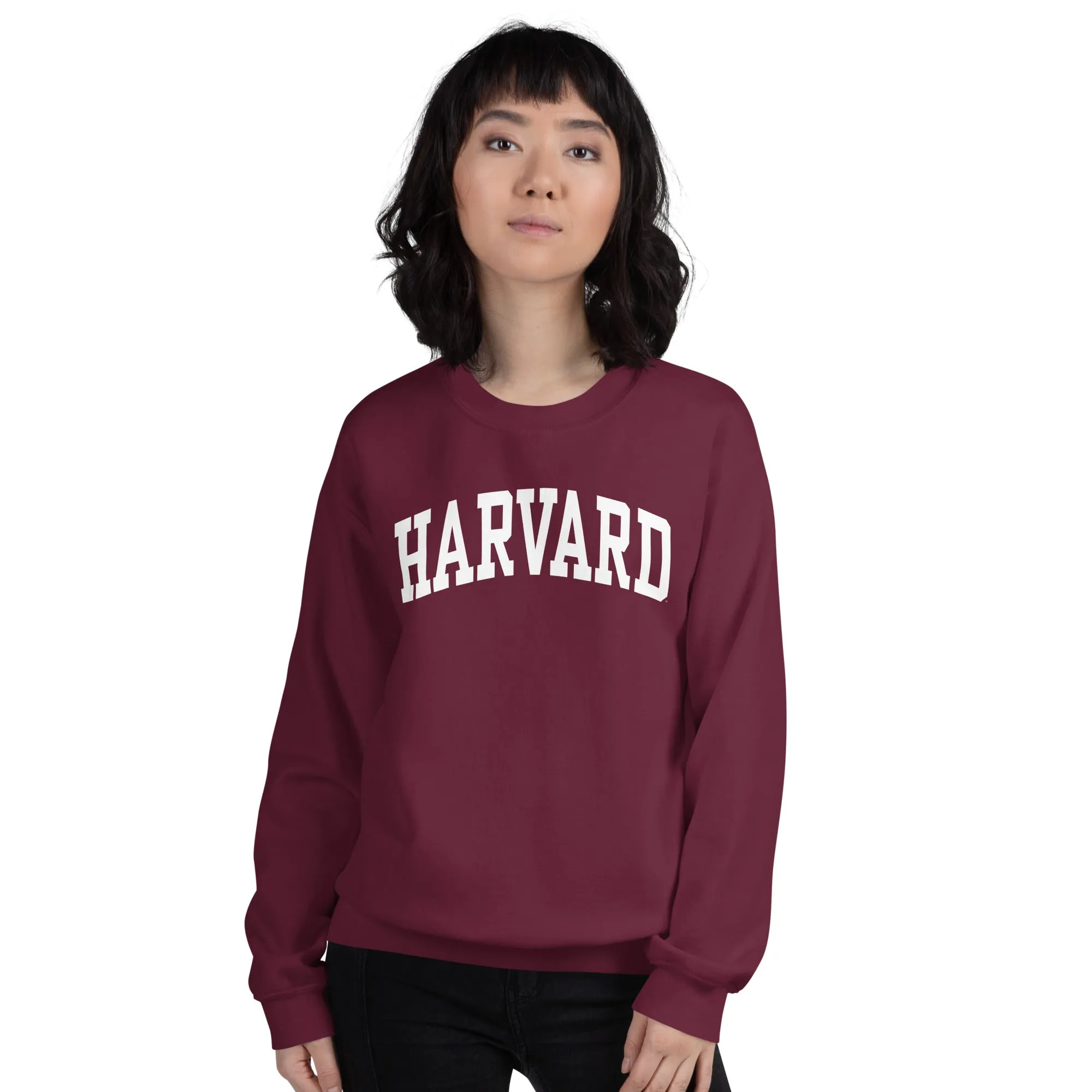 Harvard University Classic Crew Sweatshirt (Crimson) sold by Ivy Sport product image thumbnail 3
