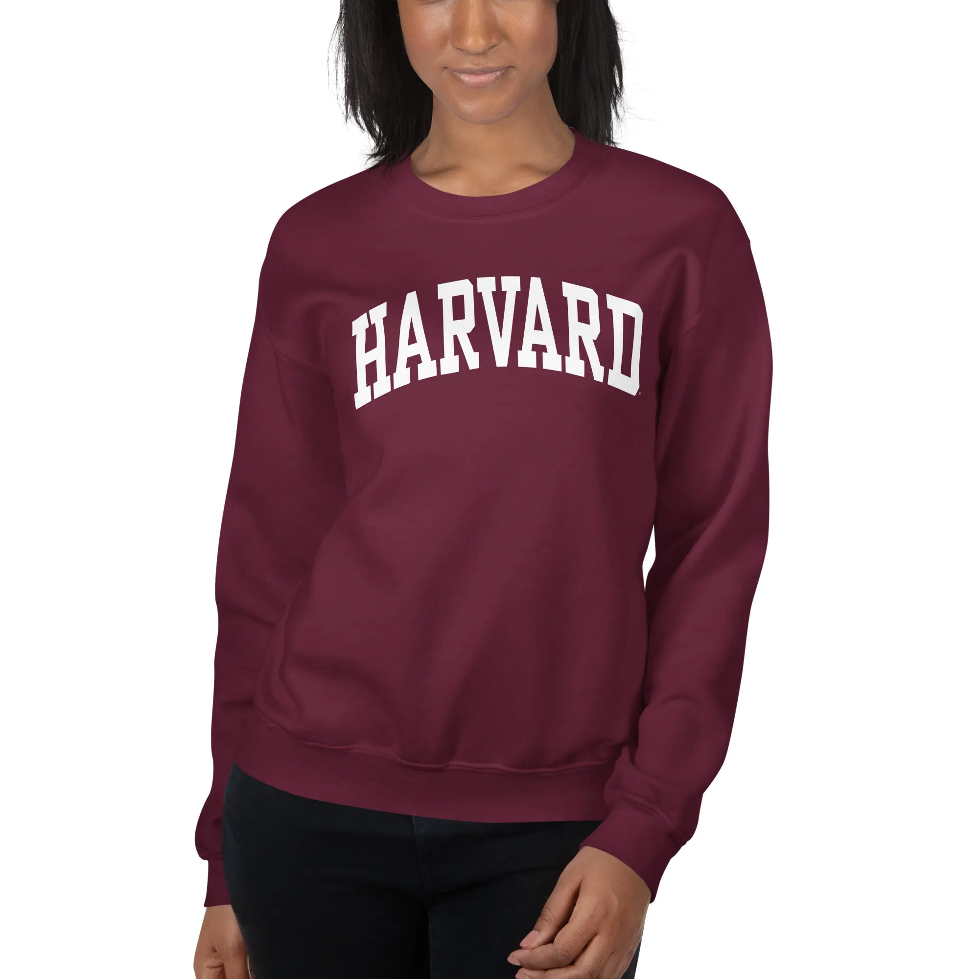 Harvard University Classic Crew Sweatshirt (Crimson) sold by Ivy Sport product image thumbnail 4