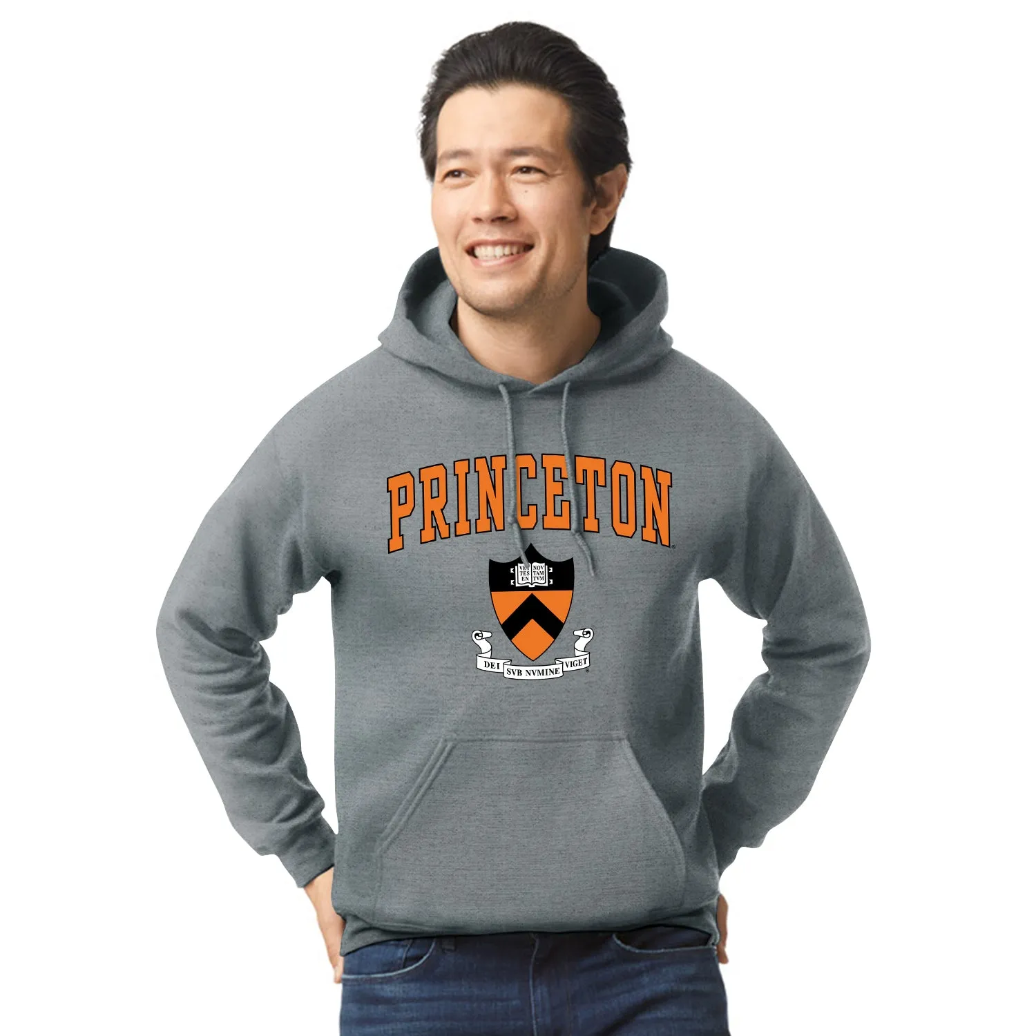 Princeton Heritage Hooded Sweatshirt II (Grey) sold by Ivy Sport product image thumbnail 2