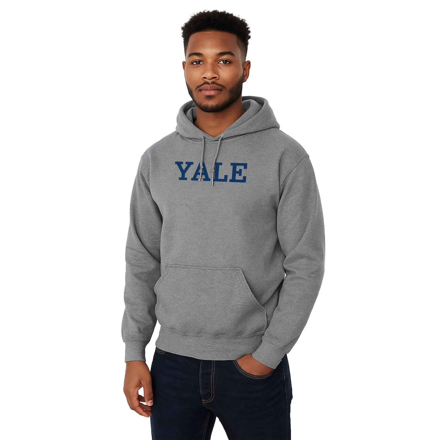 Yale University Classic Hood Sweatshirt (Grey) sold by Ivy Sport product image thumbnail 2
