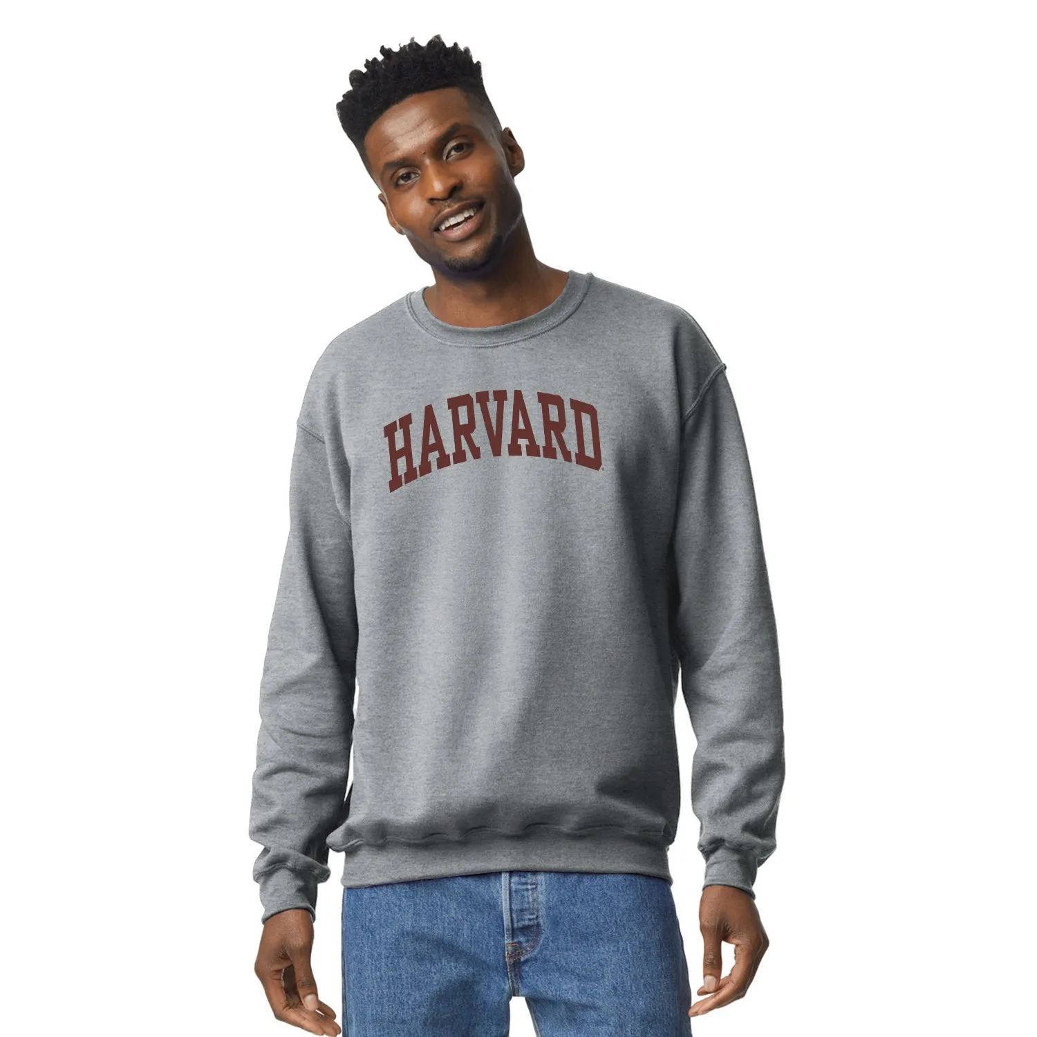 Harvard University Classic Crew Sweatshirt (Grey) sold by Ivy Sport product image thumbnail 2