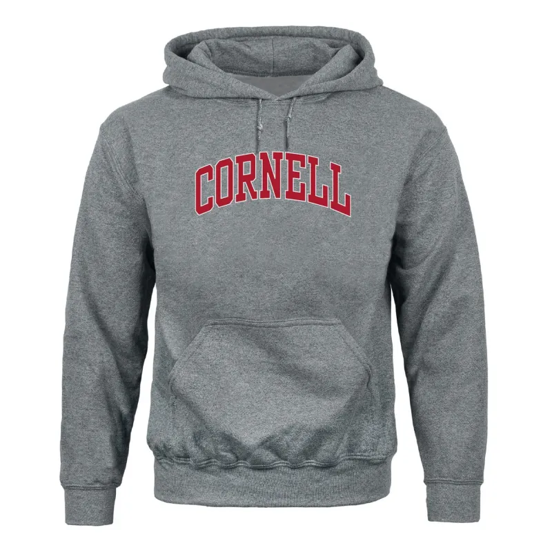Cornell University Classic Hood Sweatshirt (Grey) sold by Ivy Sport