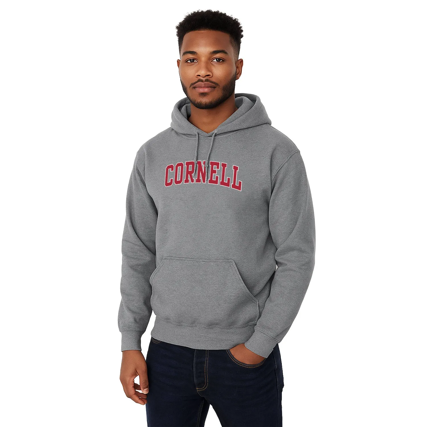 Cornell University Classic Hood Sweatshirt (Grey) sold by Ivy Sport product image thumbnail 2