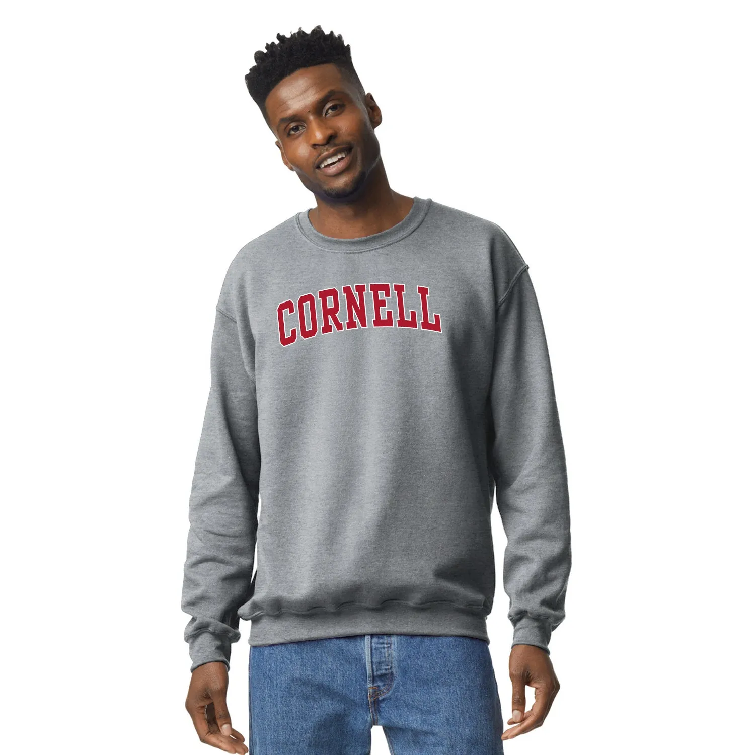 Cornell University Classic Crew Sweatshirt (Grey) sold by Ivy Sport product image thumbnail 2