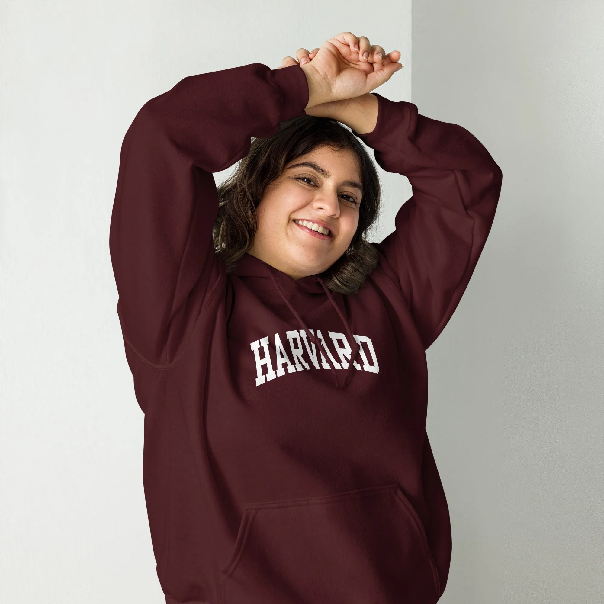 Harvard University Classic Hood Sweatshirt (Crimson) sold by Ivy Sport product image thumbnail 4