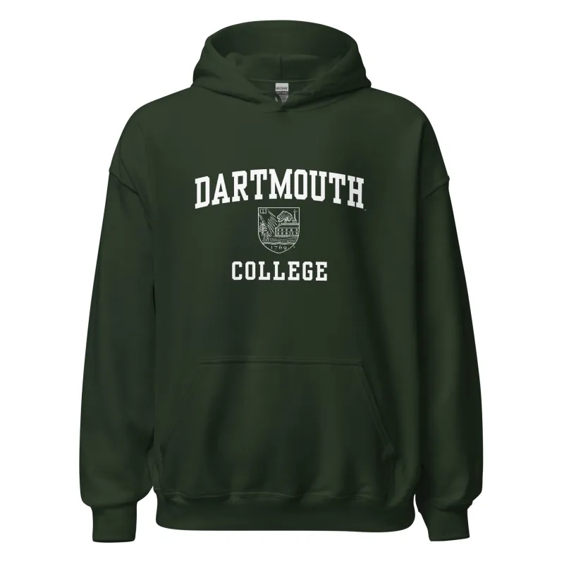 Dartmouth Crest Hooded Sweatshirt (Hunter) sold by Ivy Sport