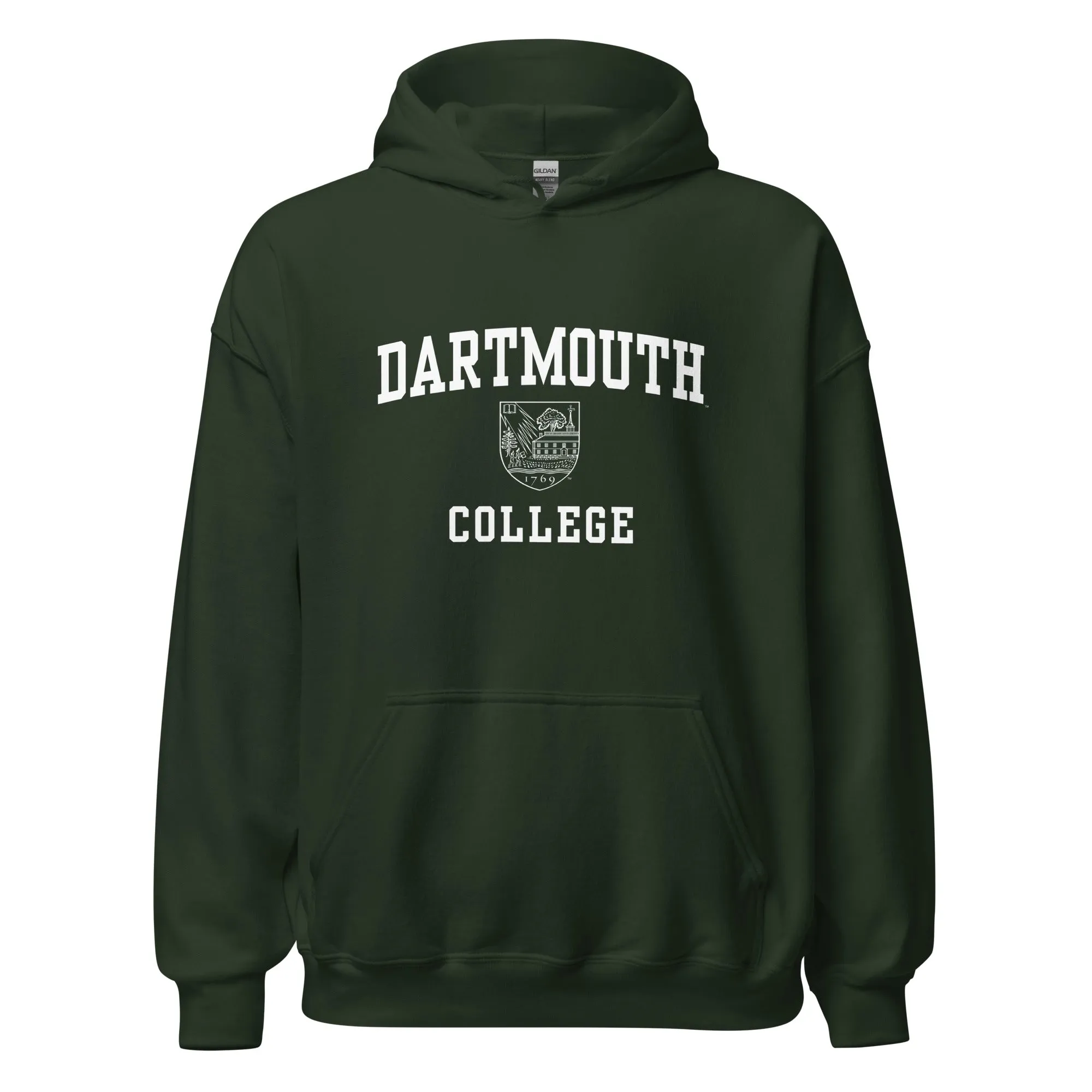 Dartmouth Crest Hooded Sweatshirt (Hunter) sold by Ivy Sport