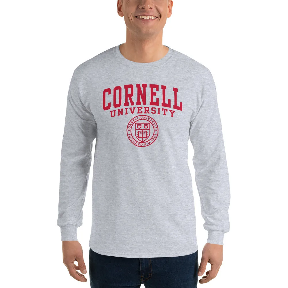 Cornell Heritage Long Sleeve T-Shirt (Charcoal Grey) sold by Ivy Sport