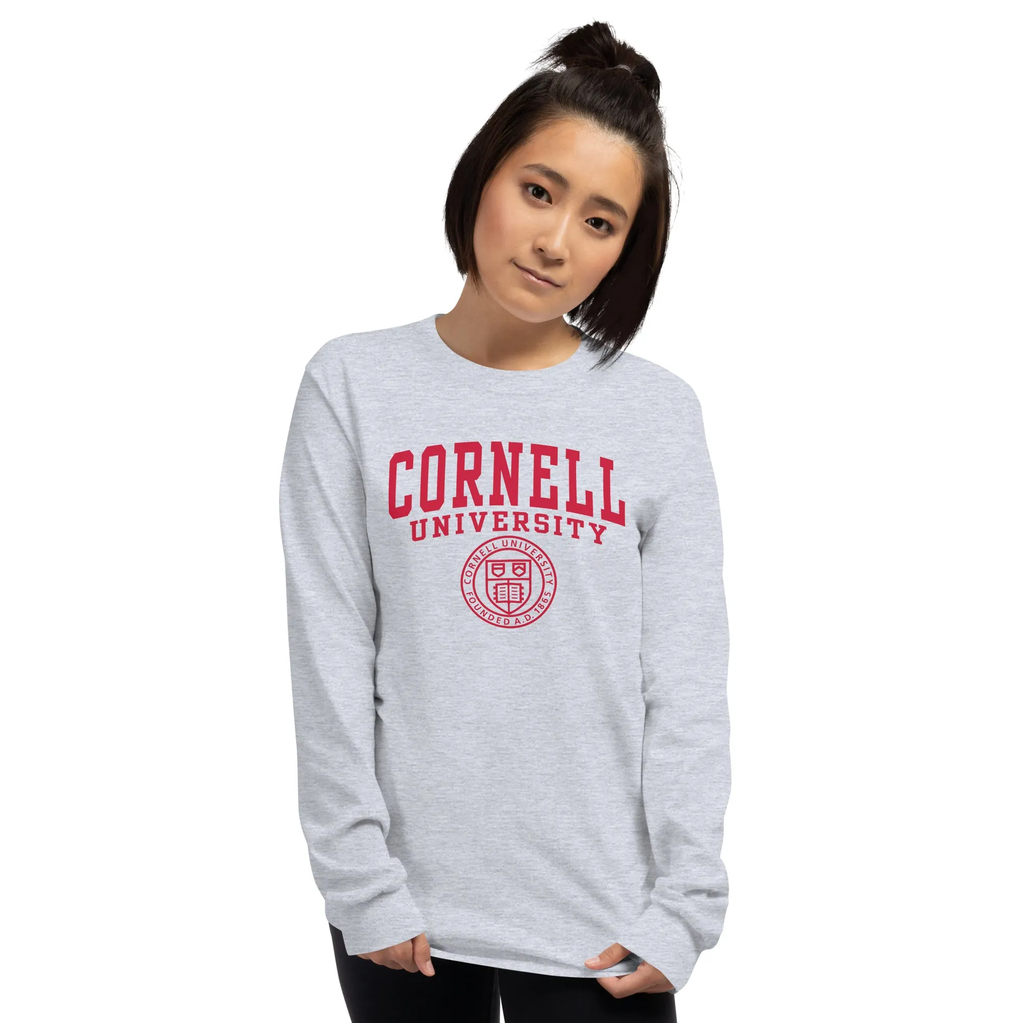 Cornell Heritage Long Sleeve T-Shirt (Charcoal Grey) sold by Ivy Sport product image thumbnail 2