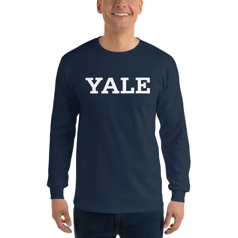 Yale Classic L/S T-Shirt (Navy) sold by Ivy Sport