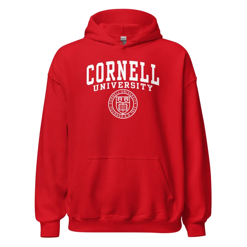 Cornell Heritage Hooded Sweatshirt (Red) sold by Ivy Sport