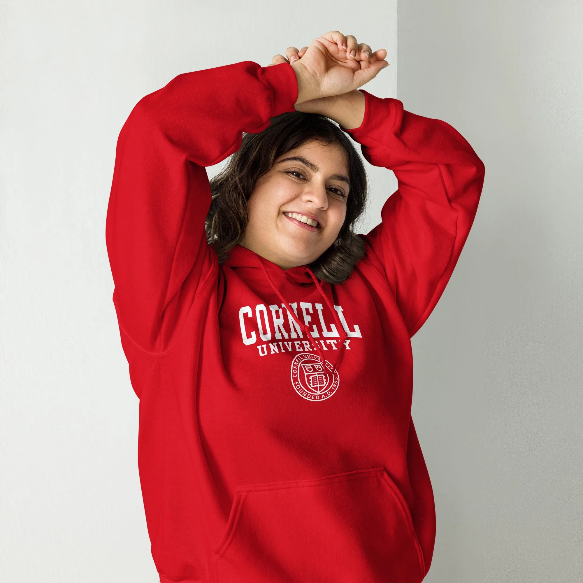 Cornell Heritage Hooded Sweatshirt (Red) sold by Ivy Sport product image thumbnail 5