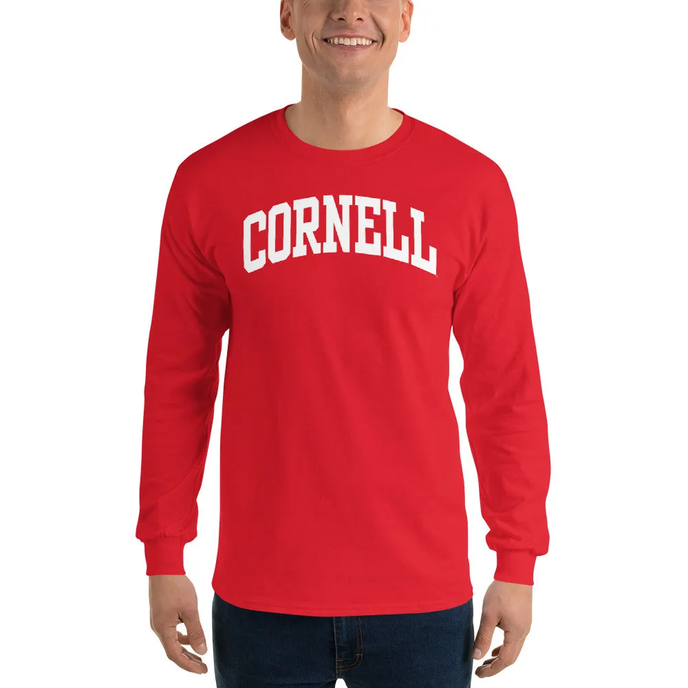 Cornell Classic L/S T-Shirt (Red) sold by Ivy Sport