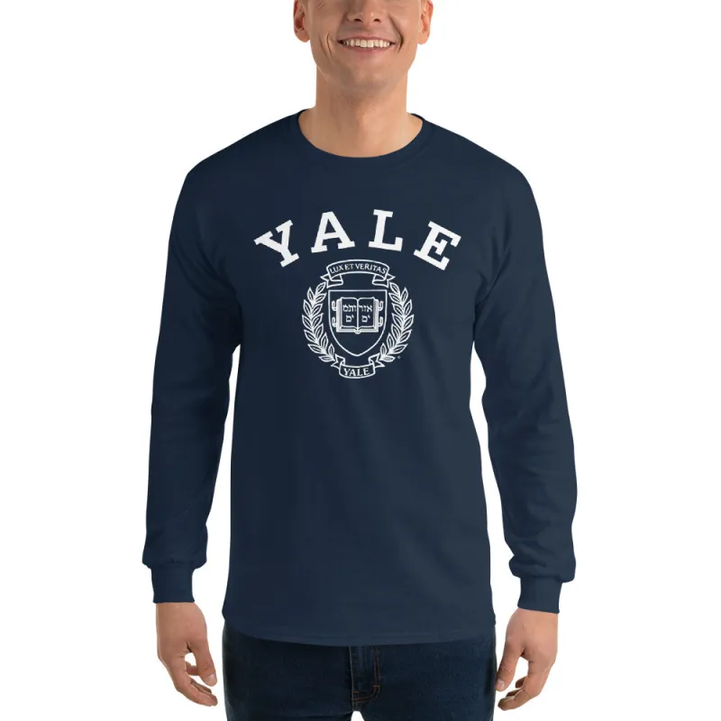 Yale Heritage Long Sleeve T-Shirt 2 (Navy) sold by Ivy Sport