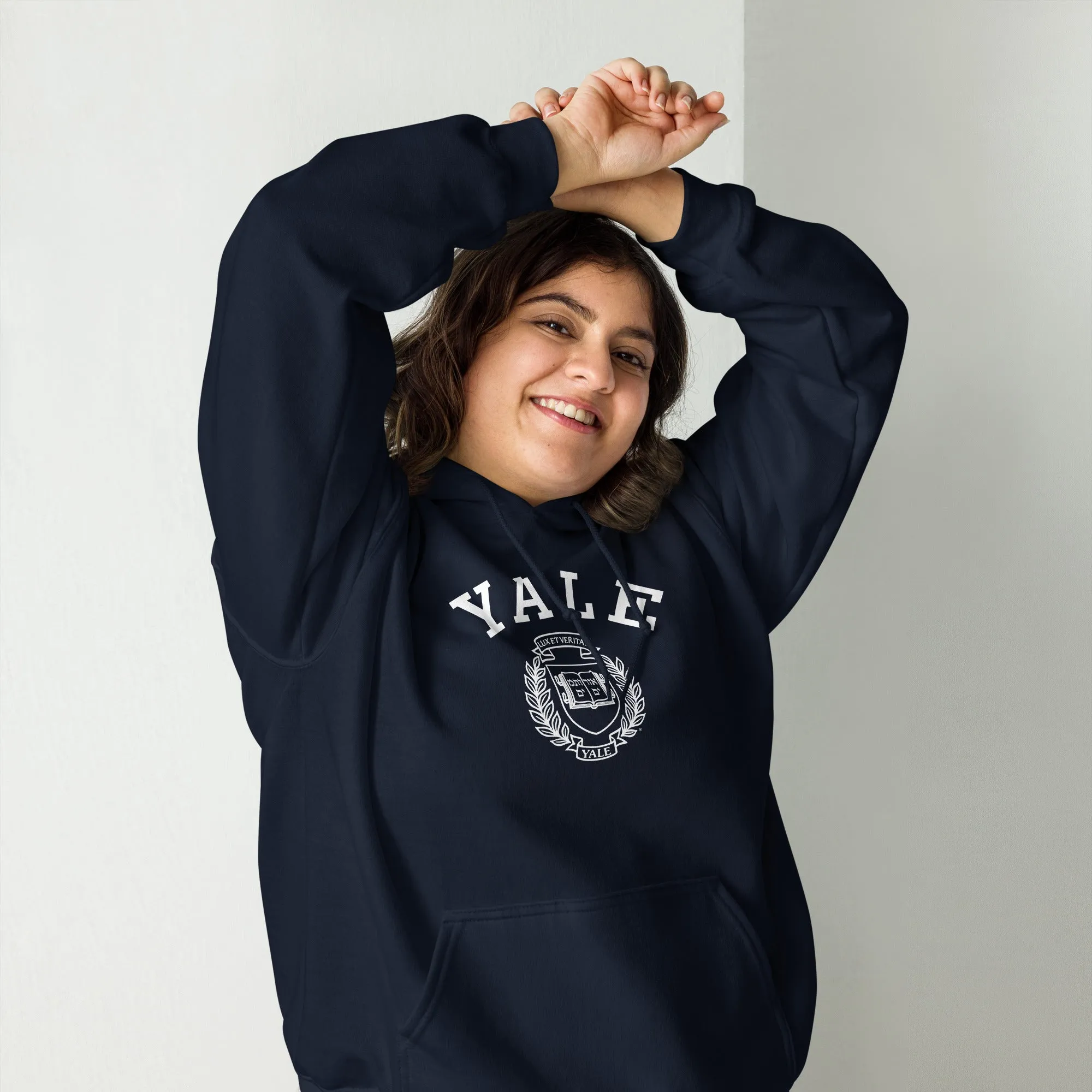 Yale Heritage Hooded Sweatshirt 2 (Navy) sold by Ivy Sport product image thumbnail 4