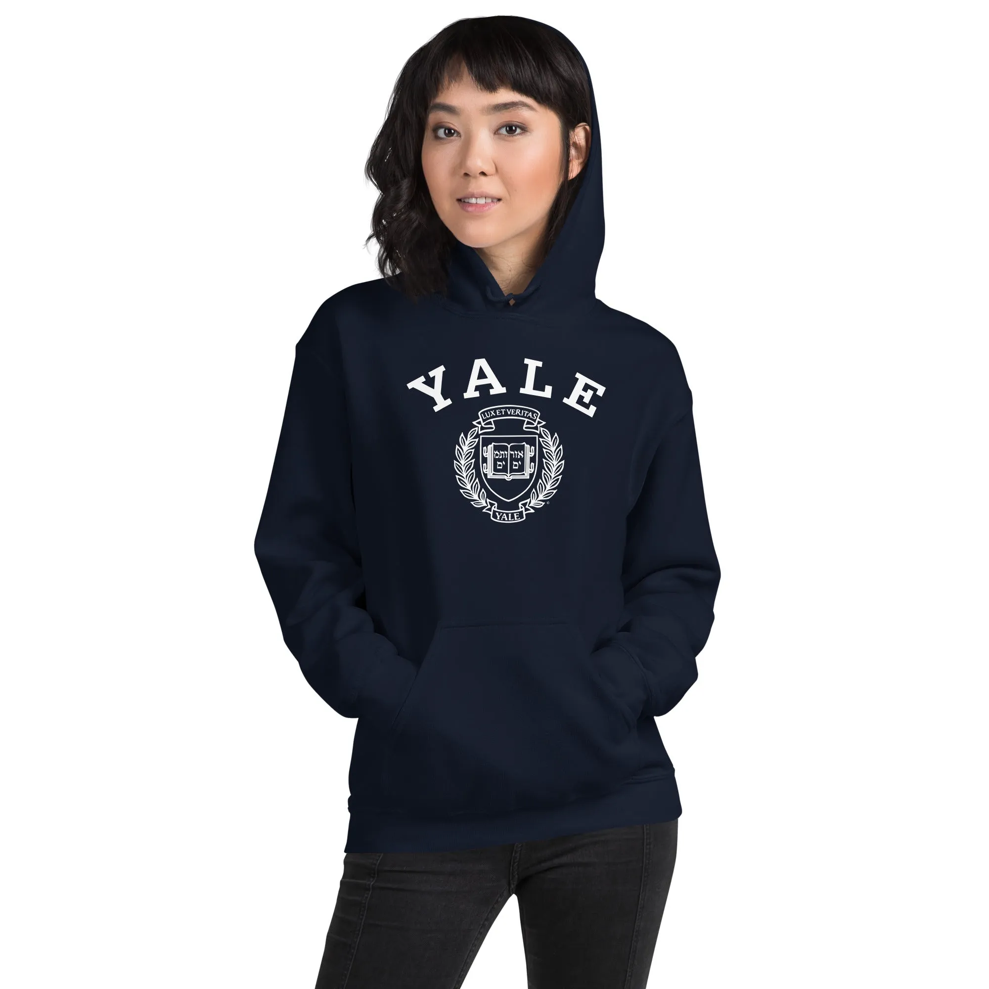 Yale Heritage Hooded Sweatshirt 2 (Navy) sold by Ivy Sport product image thumbnail 2