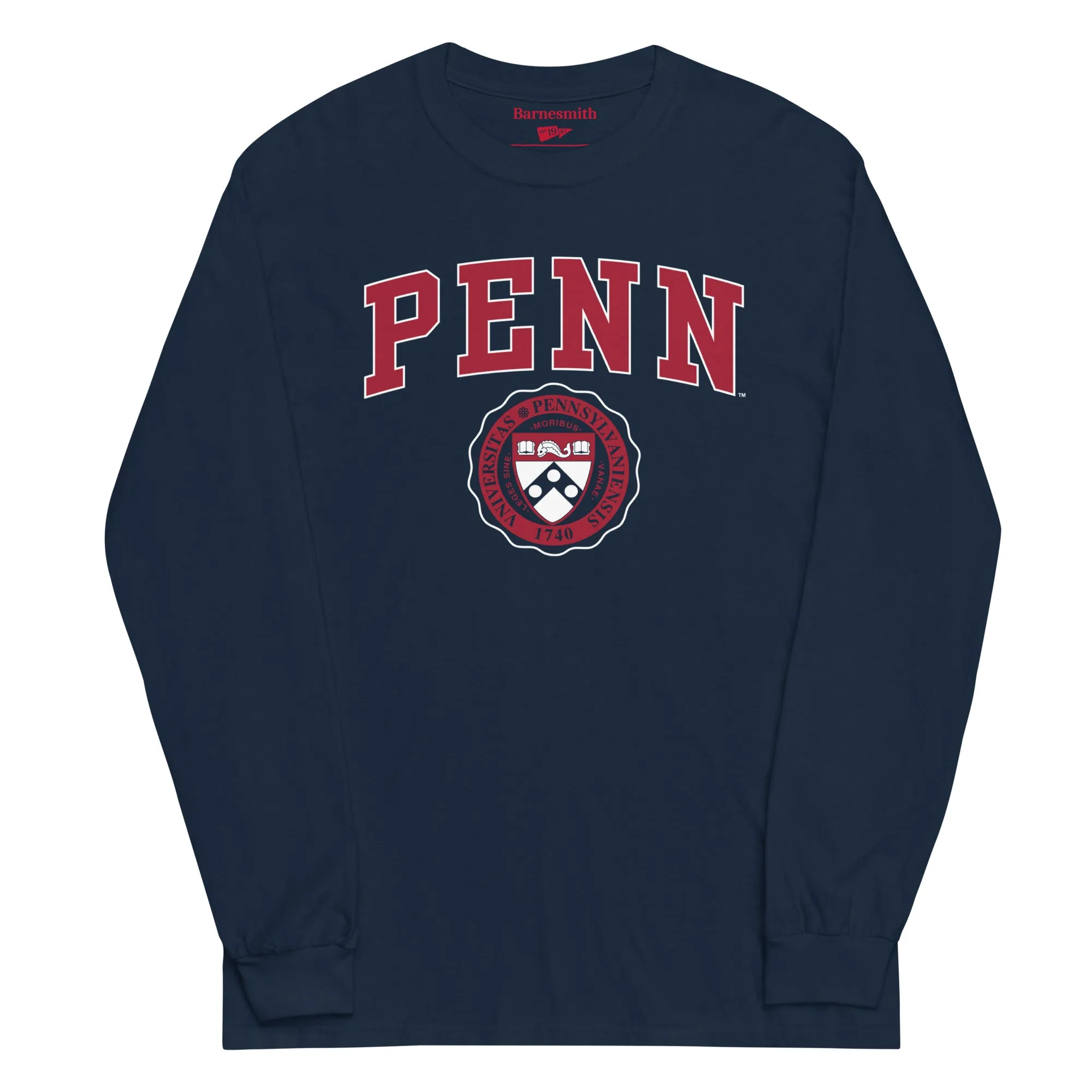 University of Pennsylvania Quakers Penn Heritage Long Sleeve T-Shirt (Navy) sold by Ivy Sport product image thumbnail 5