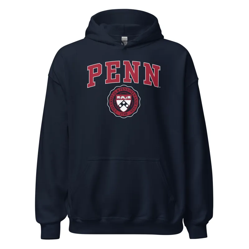 Penn Heritage Hooded Sweatshirt (Navy) sold by Ivy Sport