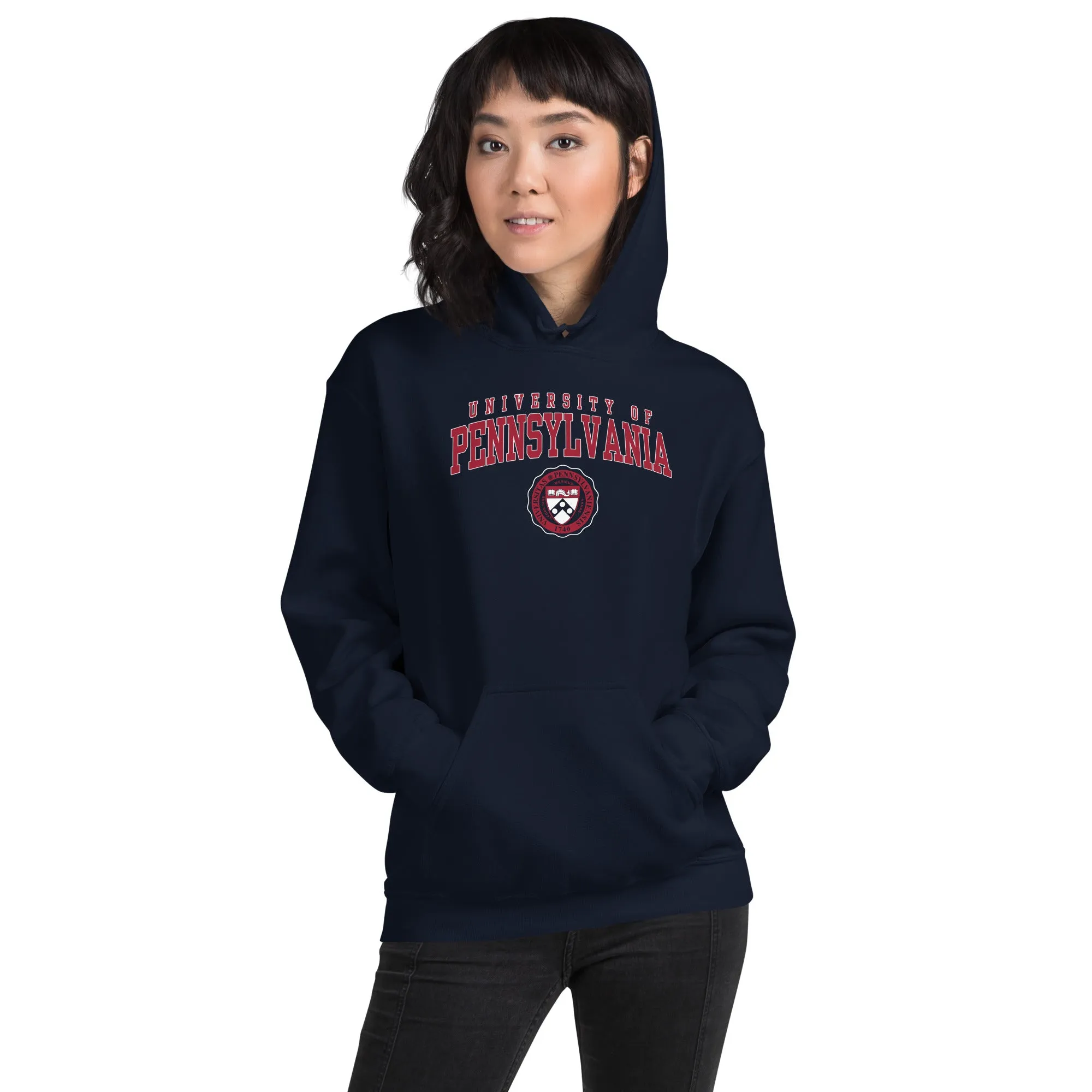 Penn Crest Hooded Sweatshirt (Navy) sold by Ivy Sport product image thumbnail 3