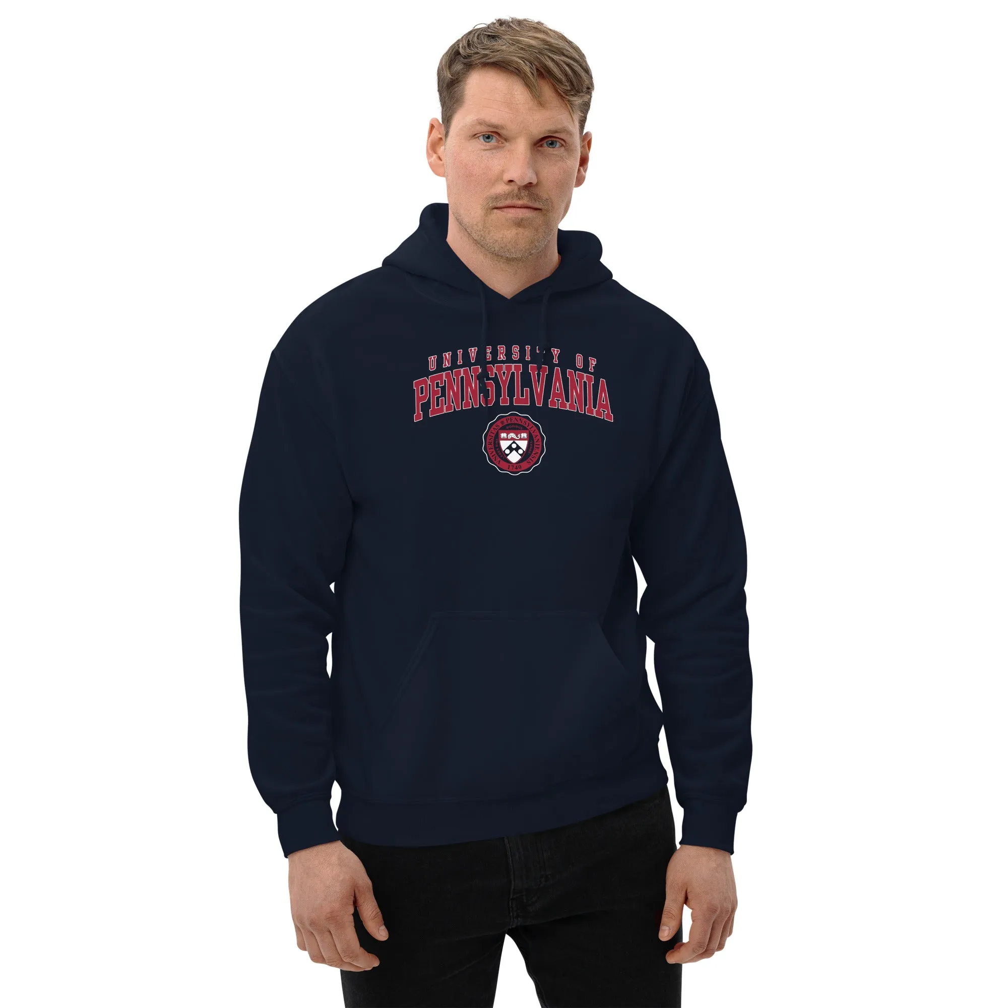 Penn Crest Hooded Sweatshirt (Navy) sold by Ivy Sport product image thumbnail 2