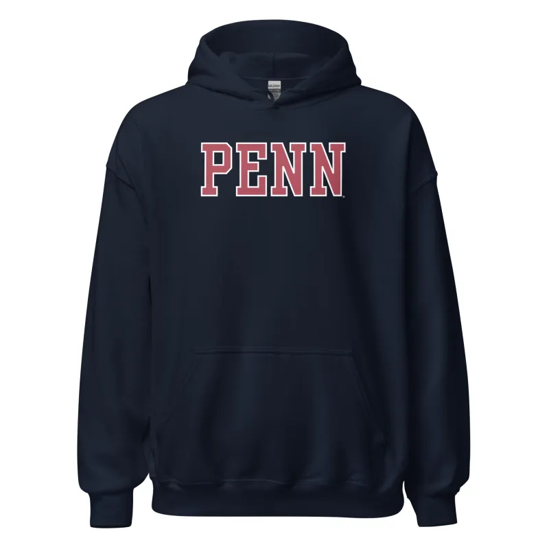 University of Pennsylvania Classic Hood Sweatshirt (Navy) sold by Ivy Sport