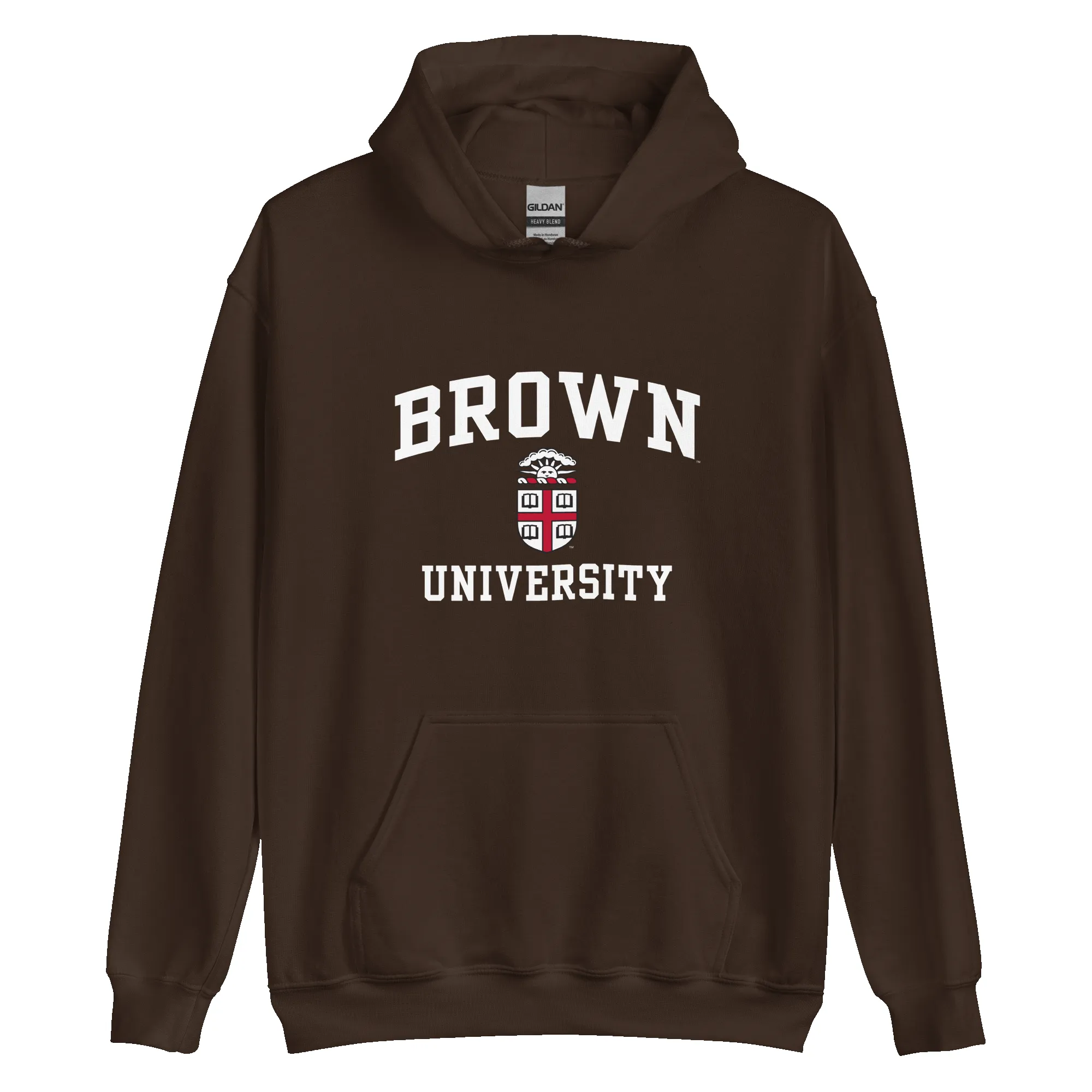 Brown Crest Hooded Sweatshirt (Brown) sold by Ivy Sport product image thumbnail 4