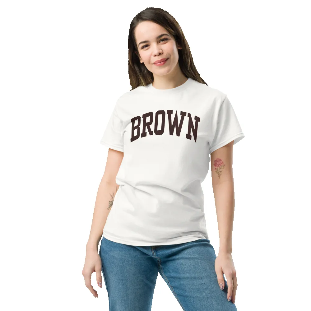 Brown Classic T-Shirt (White) sold by Ivy Sport product image thumbnail 3