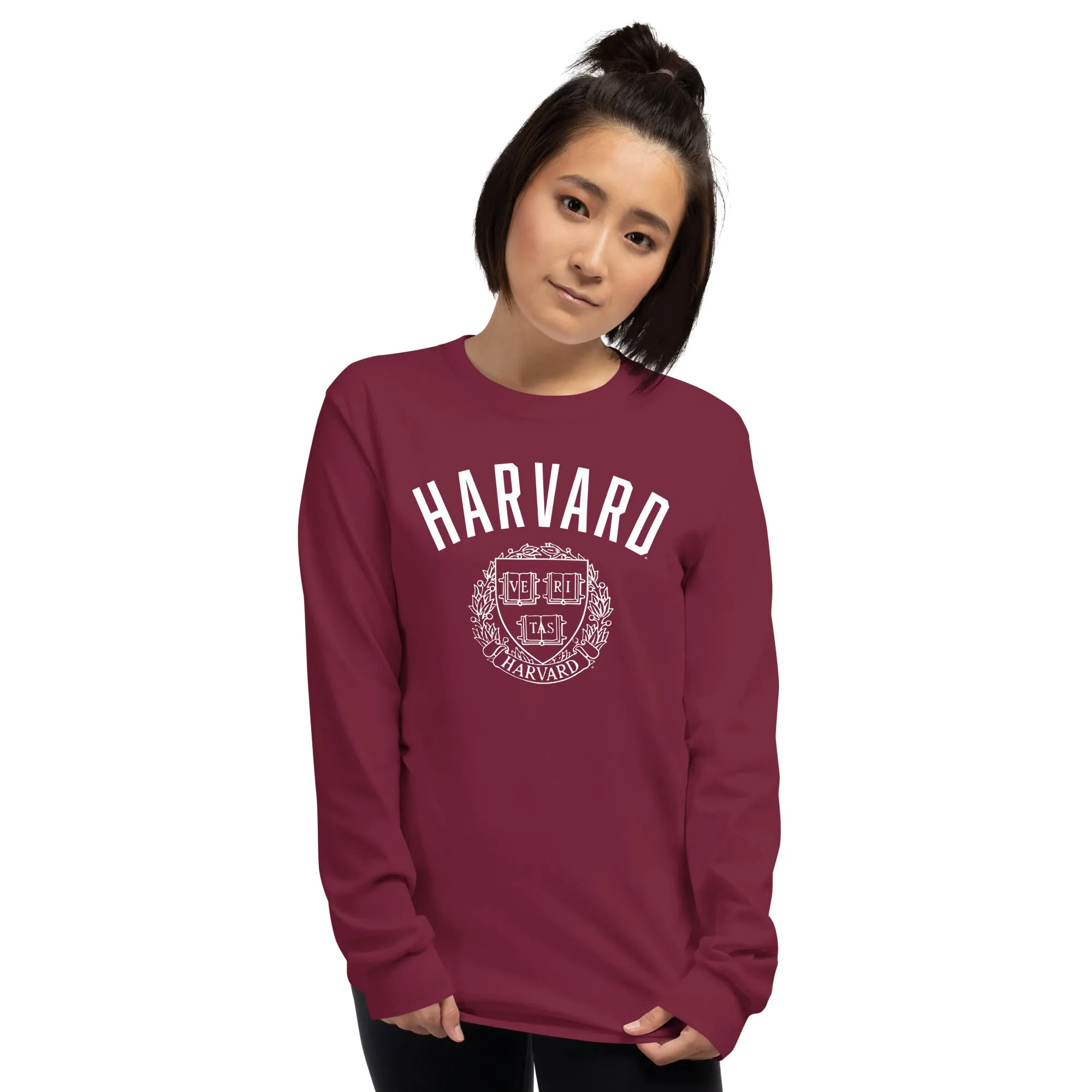 Harvard Long Sleeve T-Shirt Heritage (Crimson) sold by Ivy Sport product image thumbnail 3
