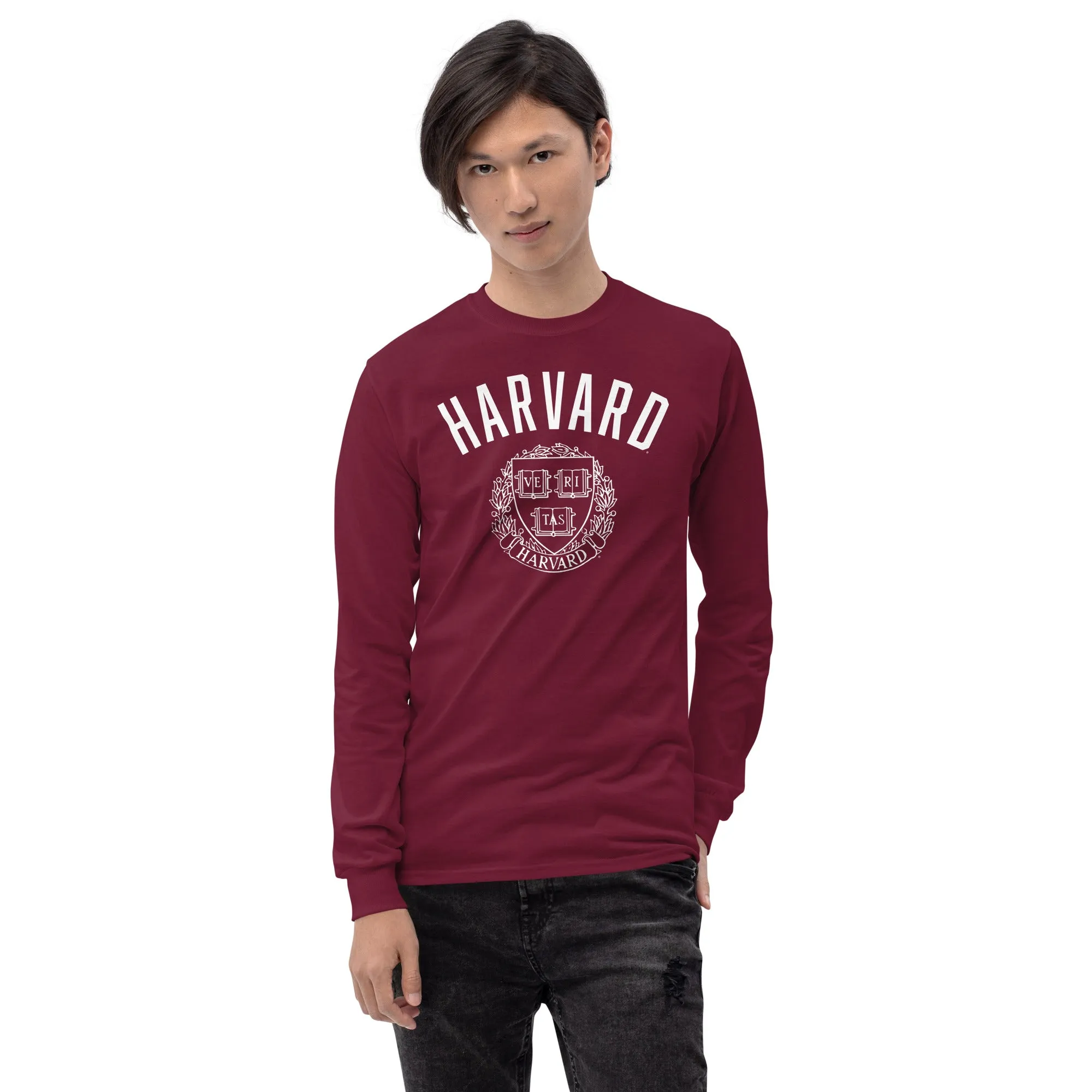 Harvard Long Sleeve T-Shirt Heritage (Crimson) sold by Ivy Sport product image thumbnail 4