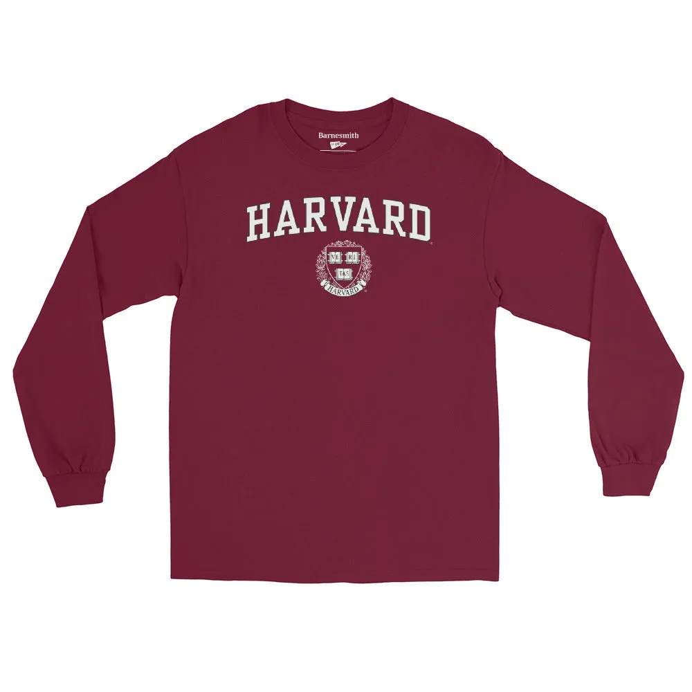 Harvard Crest Long Sleeve T-Shirt (Crimson) sold by Ivy Sport product image thumbnail 2