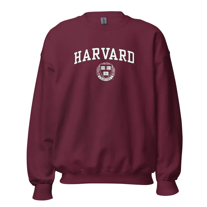Harvard University Crest Crewneck Sweatshirt (Crimson) sold by Ivy Sport