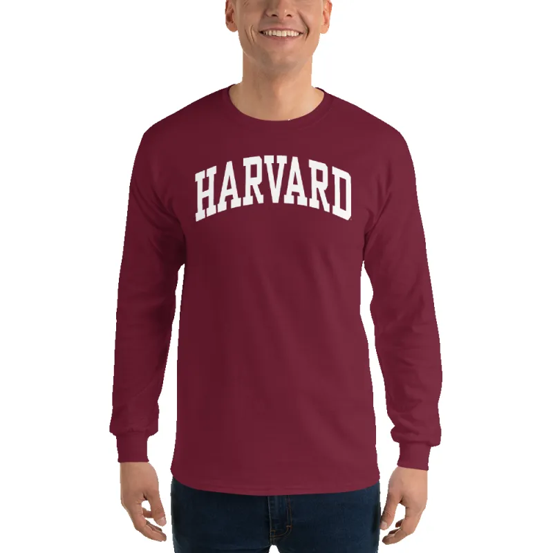 Harvard L/S T-Shirt Classic (Maroon) sold by Ivy Sport