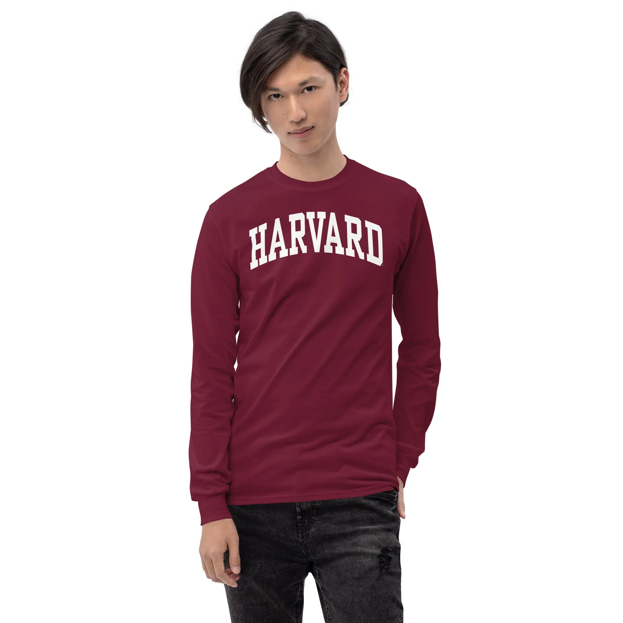 Harvard L/S T-Shirt Classic (Maroon) sold by Ivy Sport product image thumbnail 3