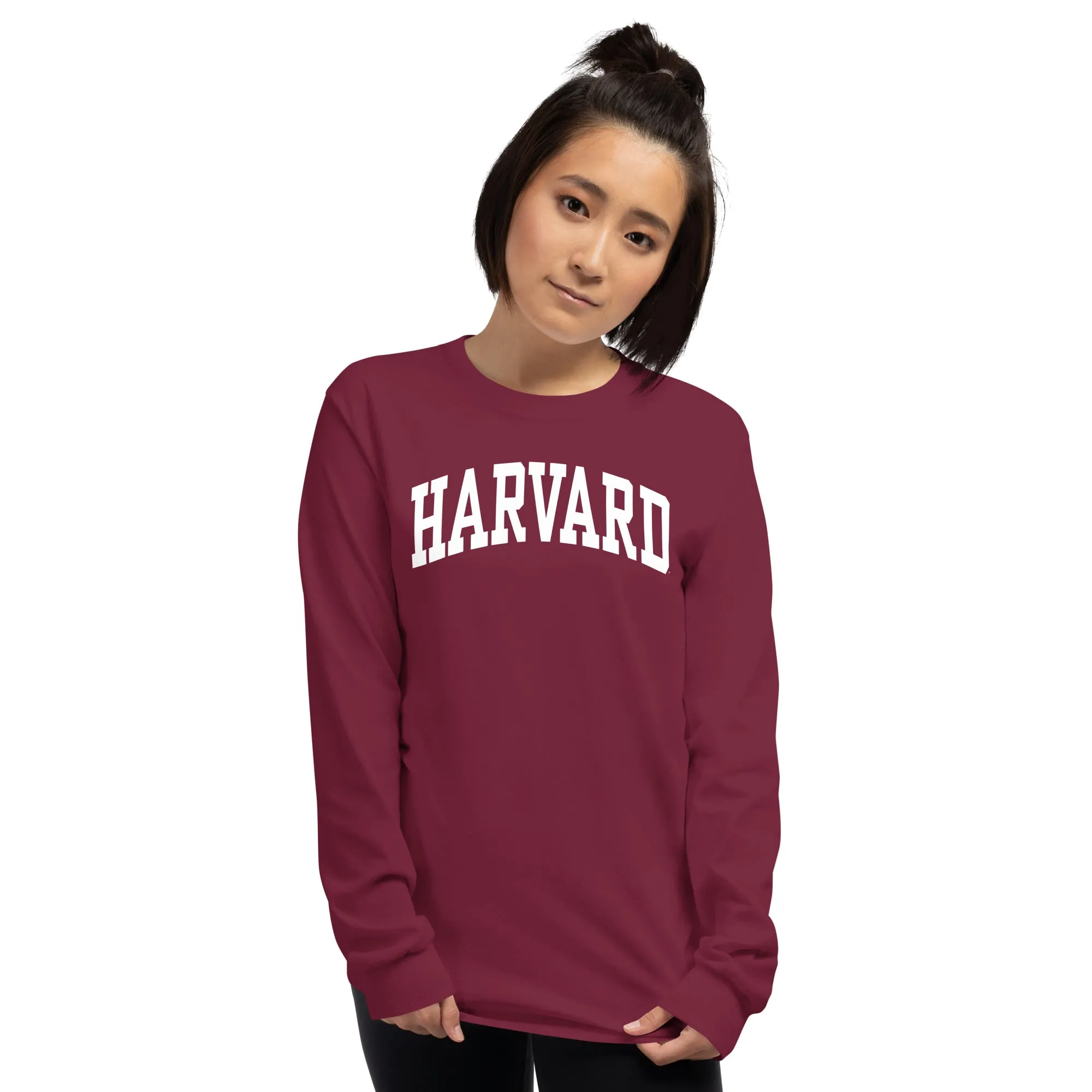 Harvard L/S T-Shirt Classic (Maroon) sold by Ivy Sport product image thumbnail 4