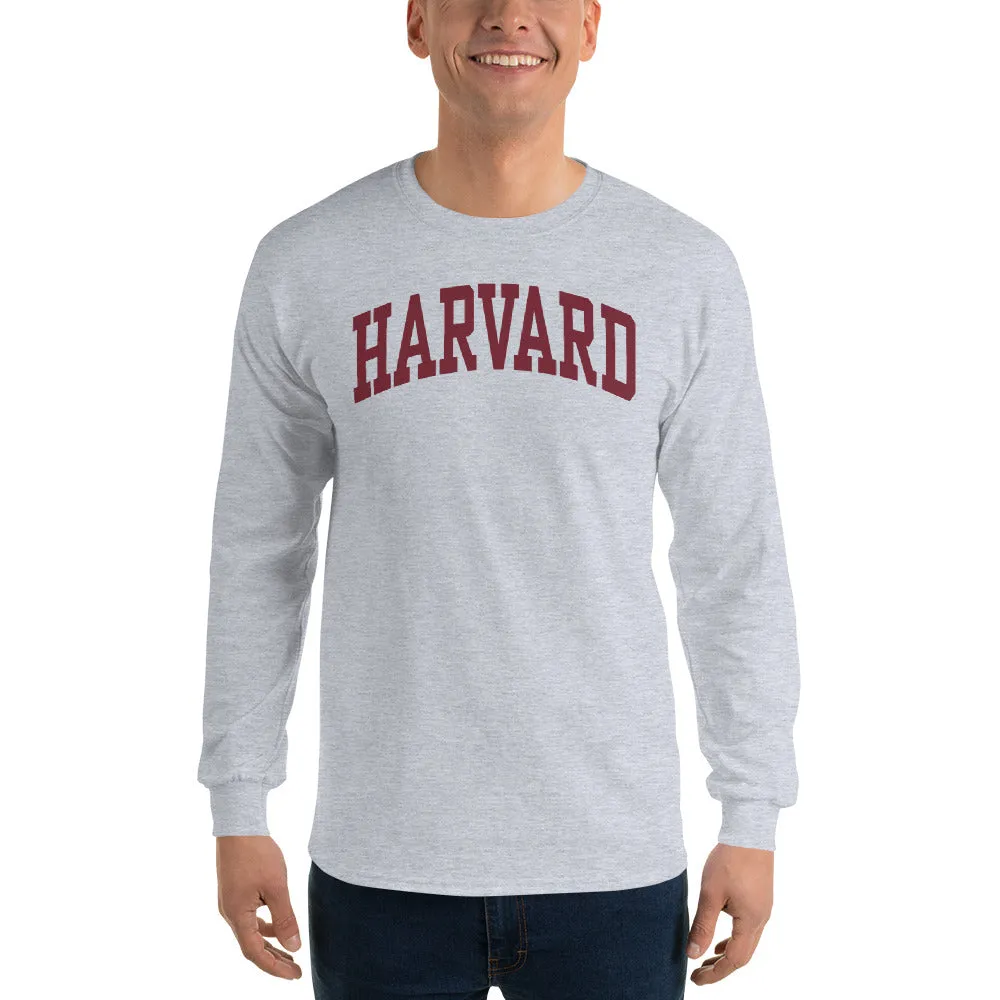 Harvard Long Sleeve T-Shirt Classic (Charcoal Grey) sold by Ivy Sport