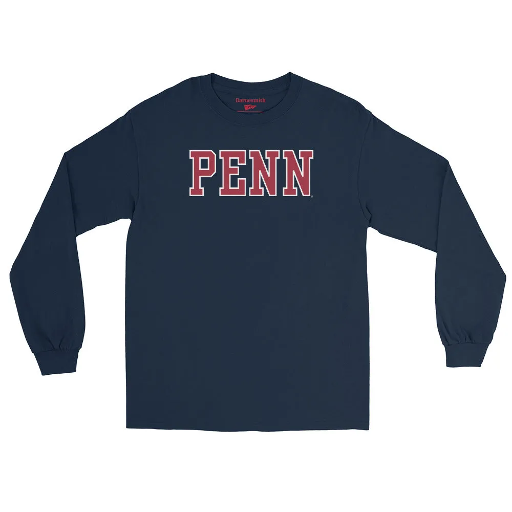 Penn Classic L/S T-Shirt - (Navy) sold by Ivy Sport product image thumbnail 5