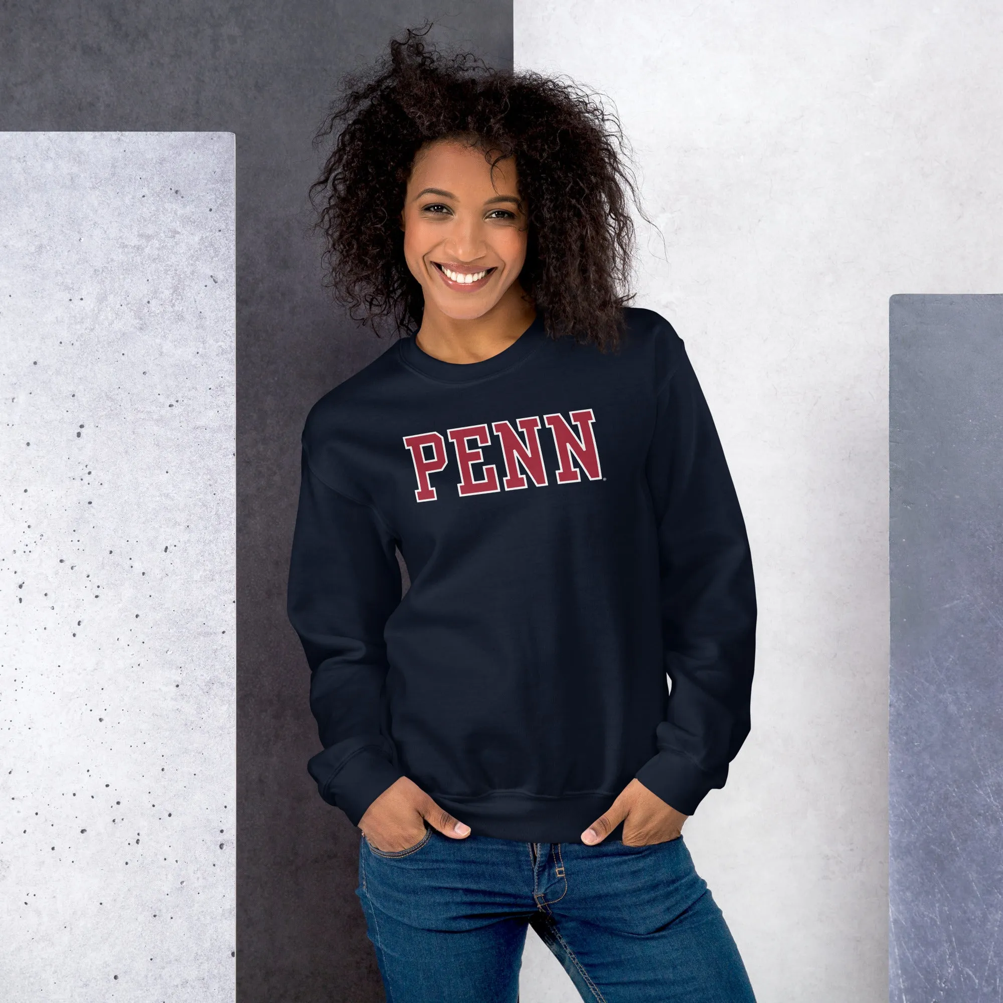 University of Pennsylvania Classic Crew Sweatshirt (Navy) sold by Ivy Sport product image thumbnail 5