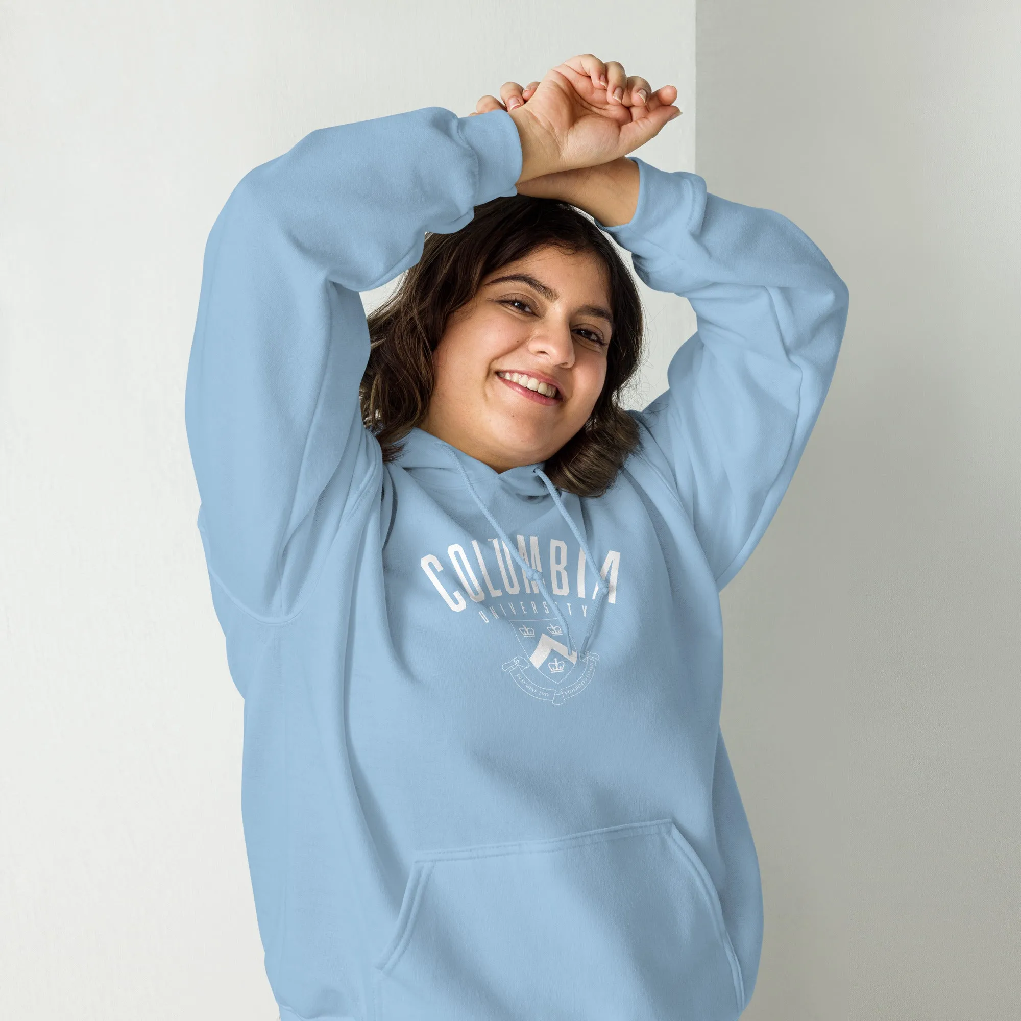 Columbia University Heritage Hooded Sweatshirt (Light Blue) sold by Ivy Sport product image thumbnail 4
