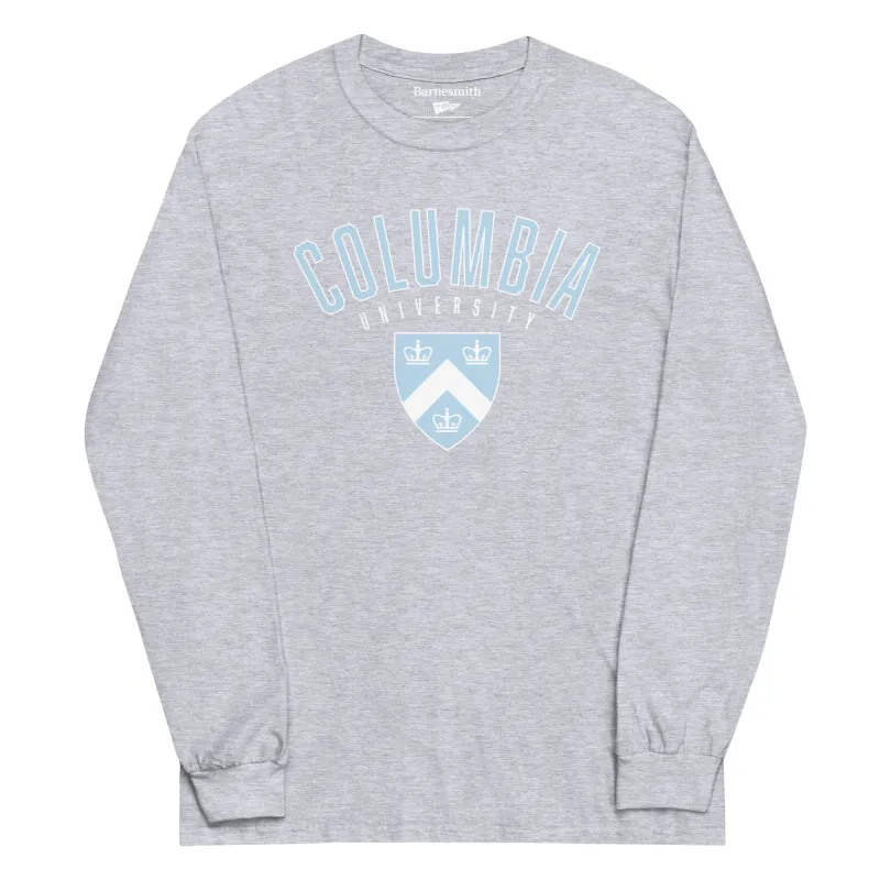 Columbia University Heritage Long Sleeve T-Shirt (Grey) sold by Ivy Sport